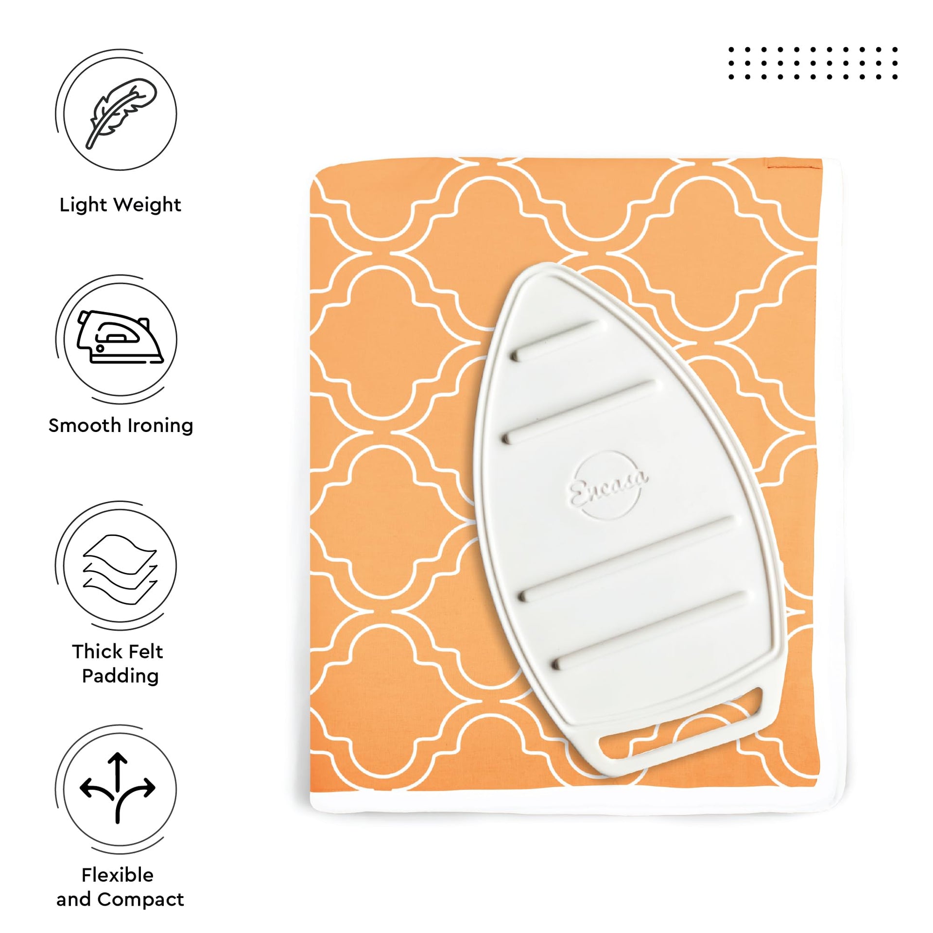Ironing Mat Heat Resistant Pad 48"x28" Peach Tiles