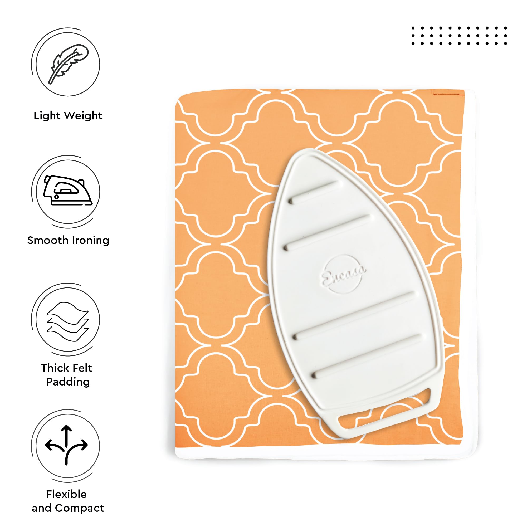 Ironing Mat Heat Resistant Pad 48"x28" Peach Tiles