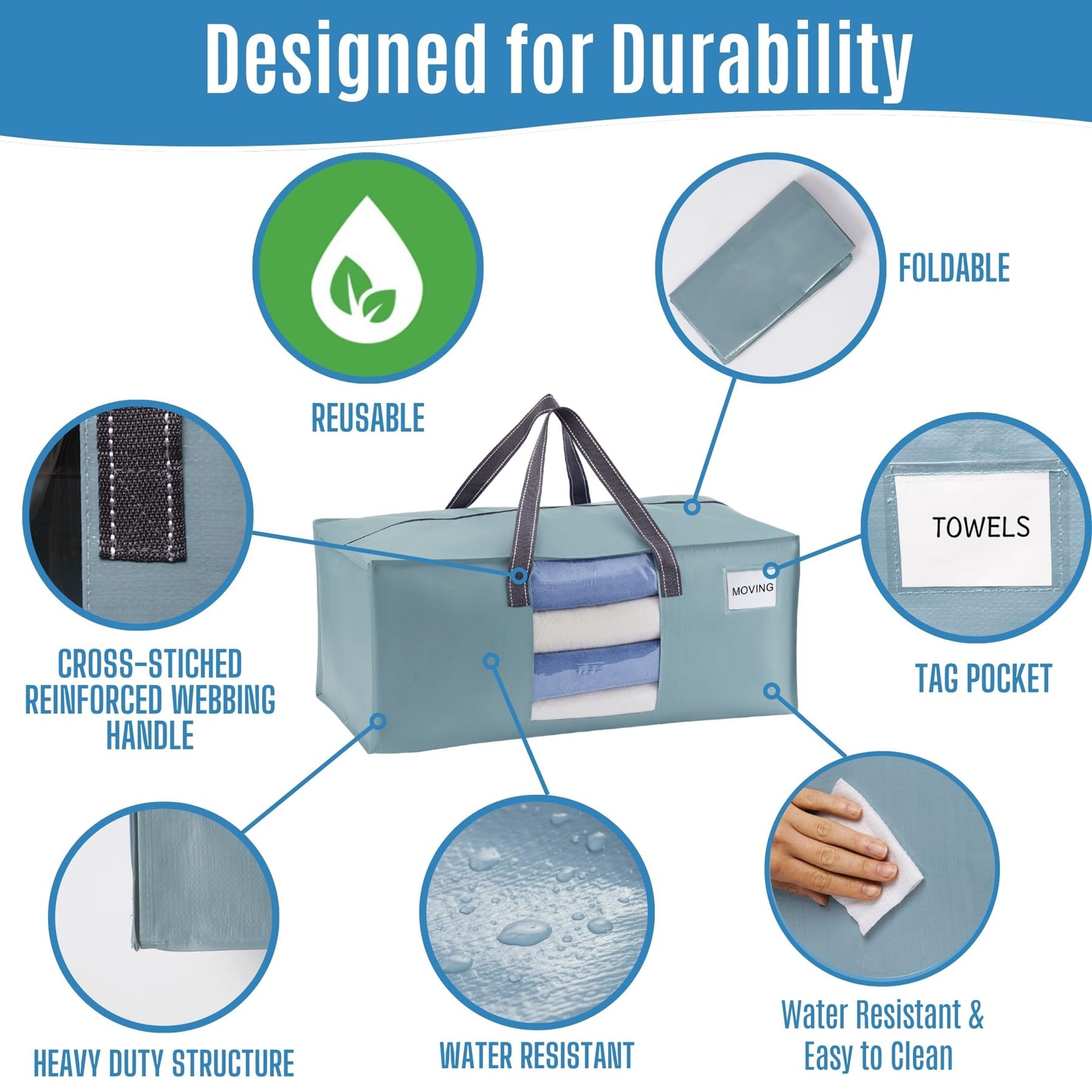 Heavy Duty Moving Bags (8 Count)