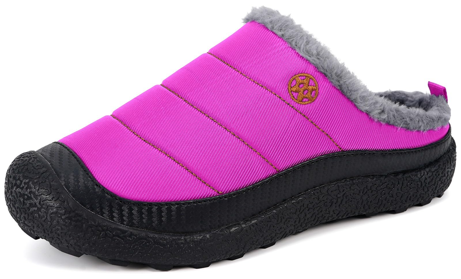 Womens Mens House Slippers Outdoor Winter Shoes Purple