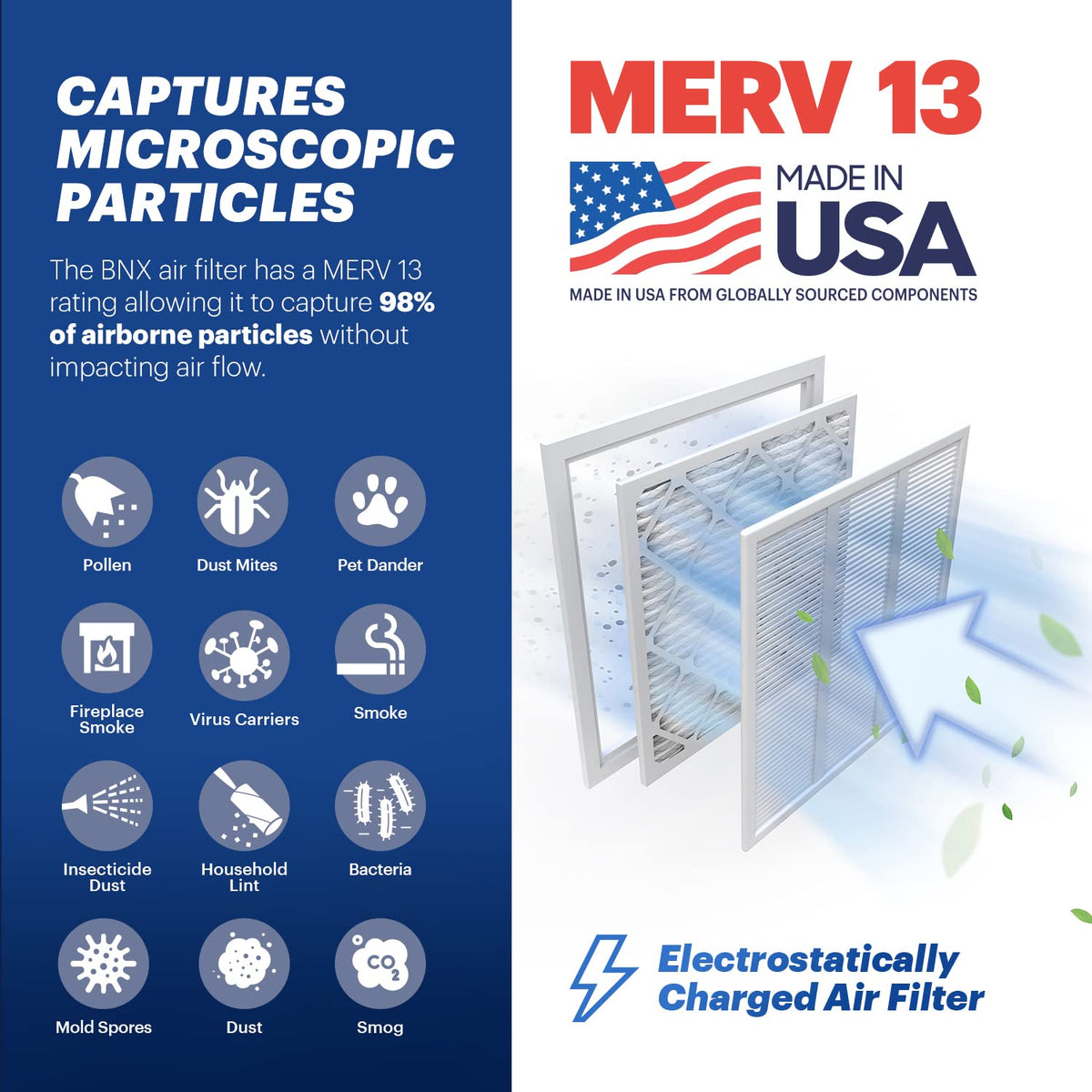 TruFilter 14x20x1 Air Filter MERV 13 (4 Count)