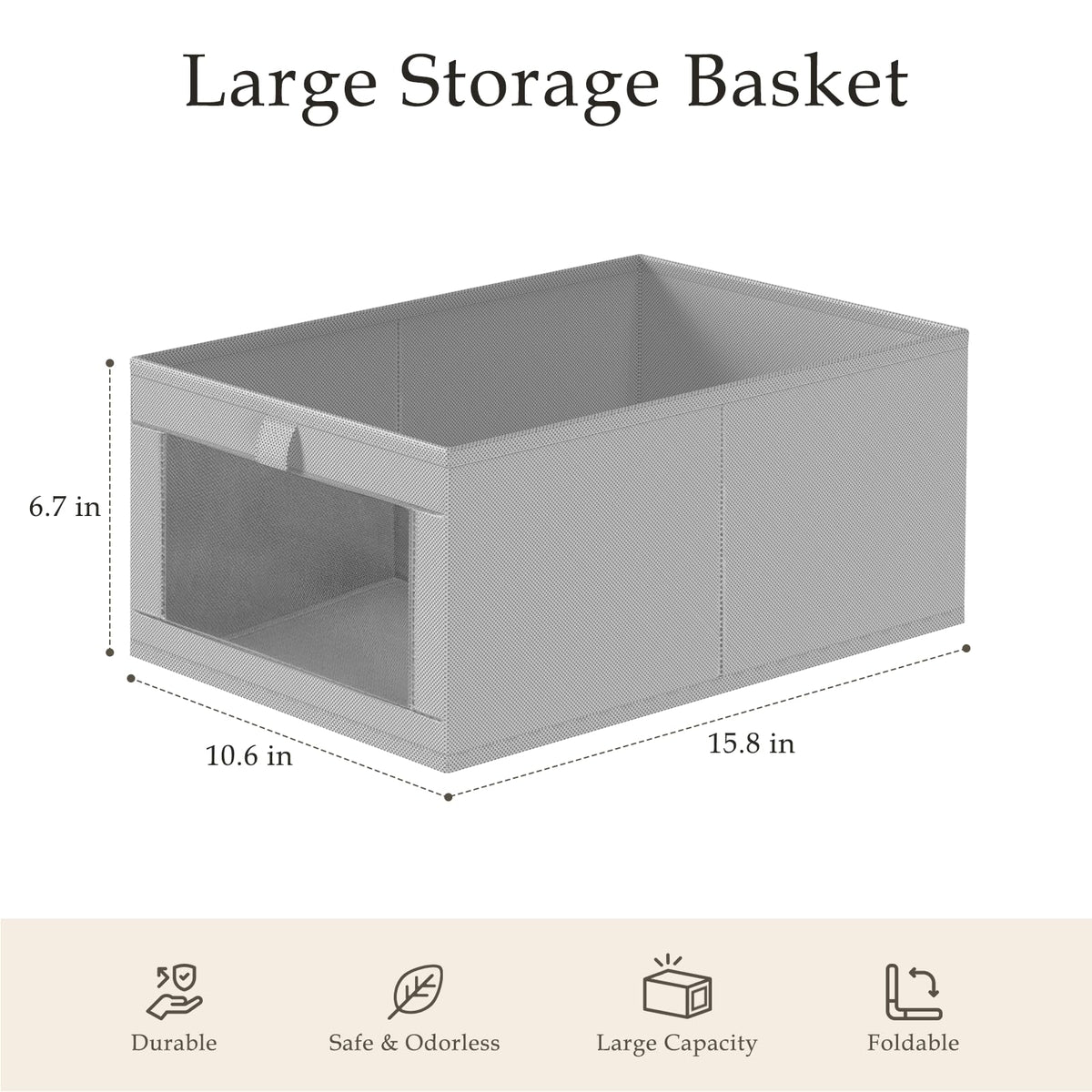 8 Pack Linen Closet Organizers and Storage (8 Count)