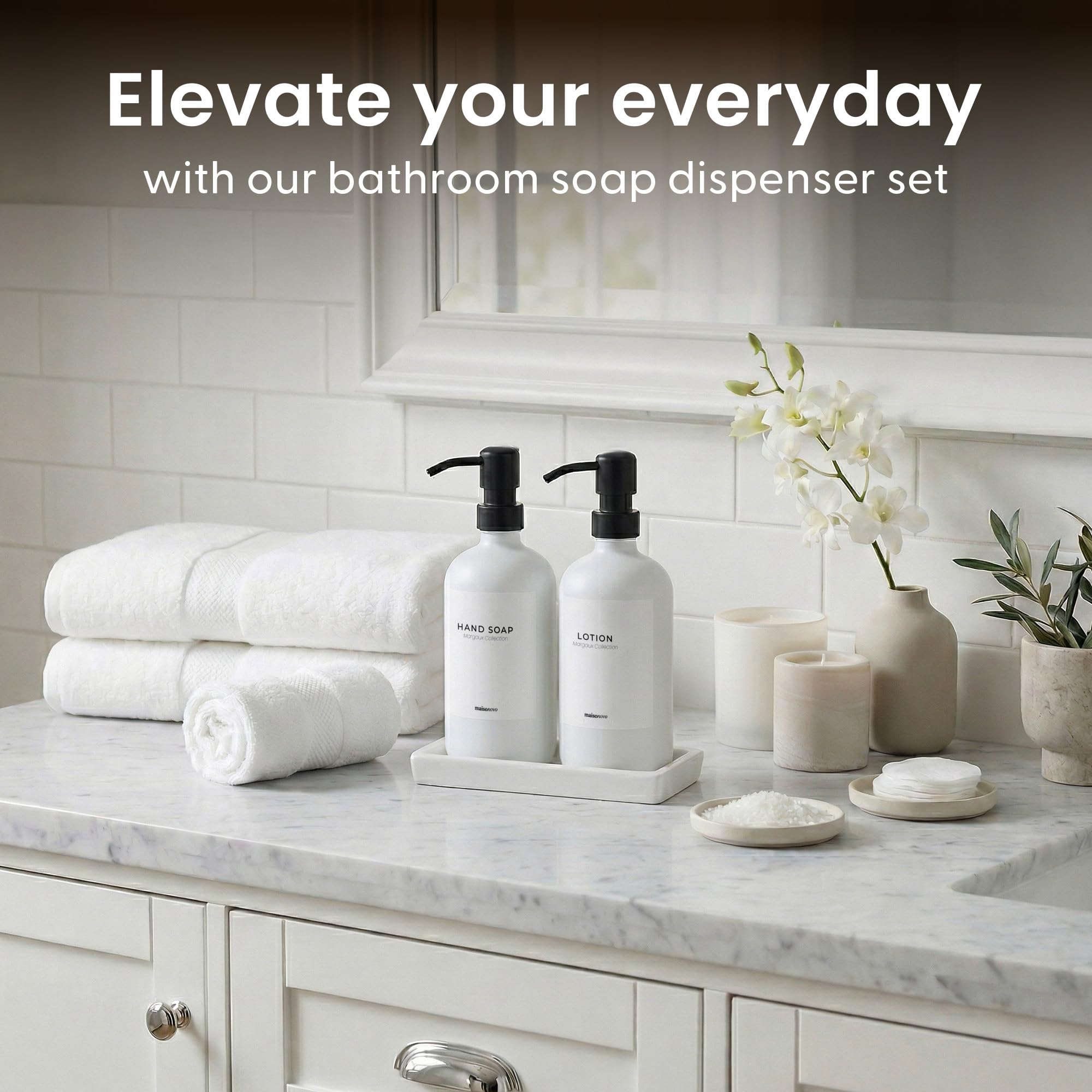 Bathroom Soap Dispenser Set (3 Count)