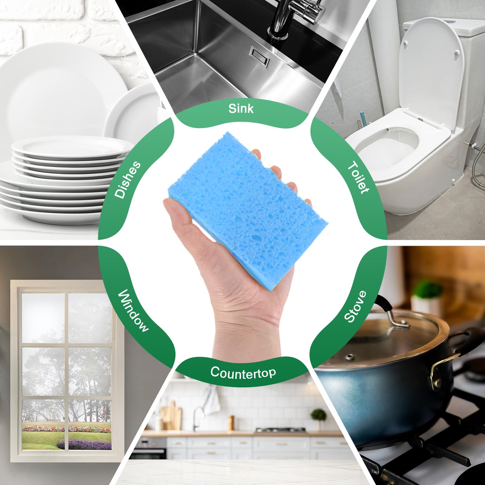 6 Pack Kitchen Sponges (6 Count)