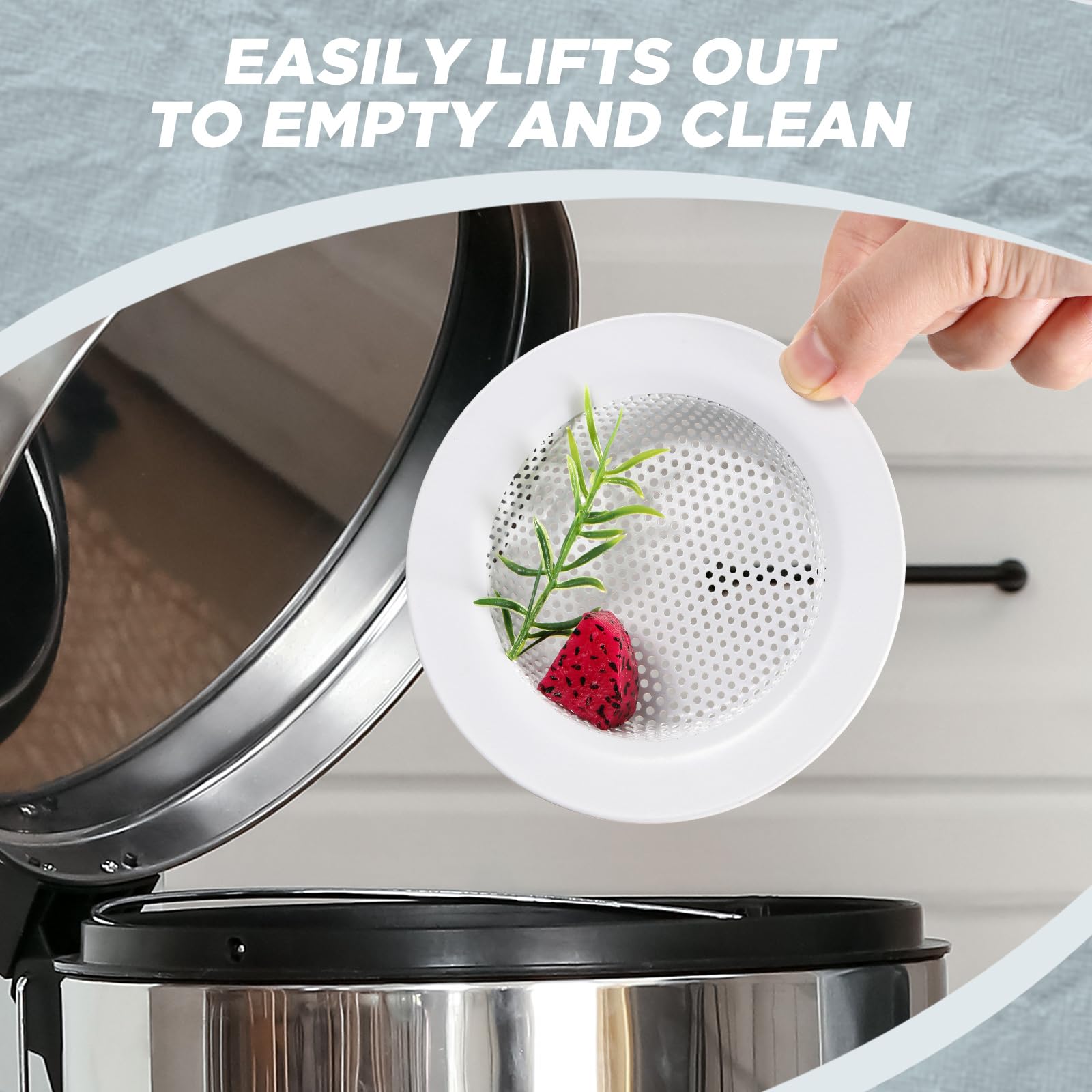 2 Pcs Kitchen Sink Drain Strainer 4.4 Inch (2 Count)