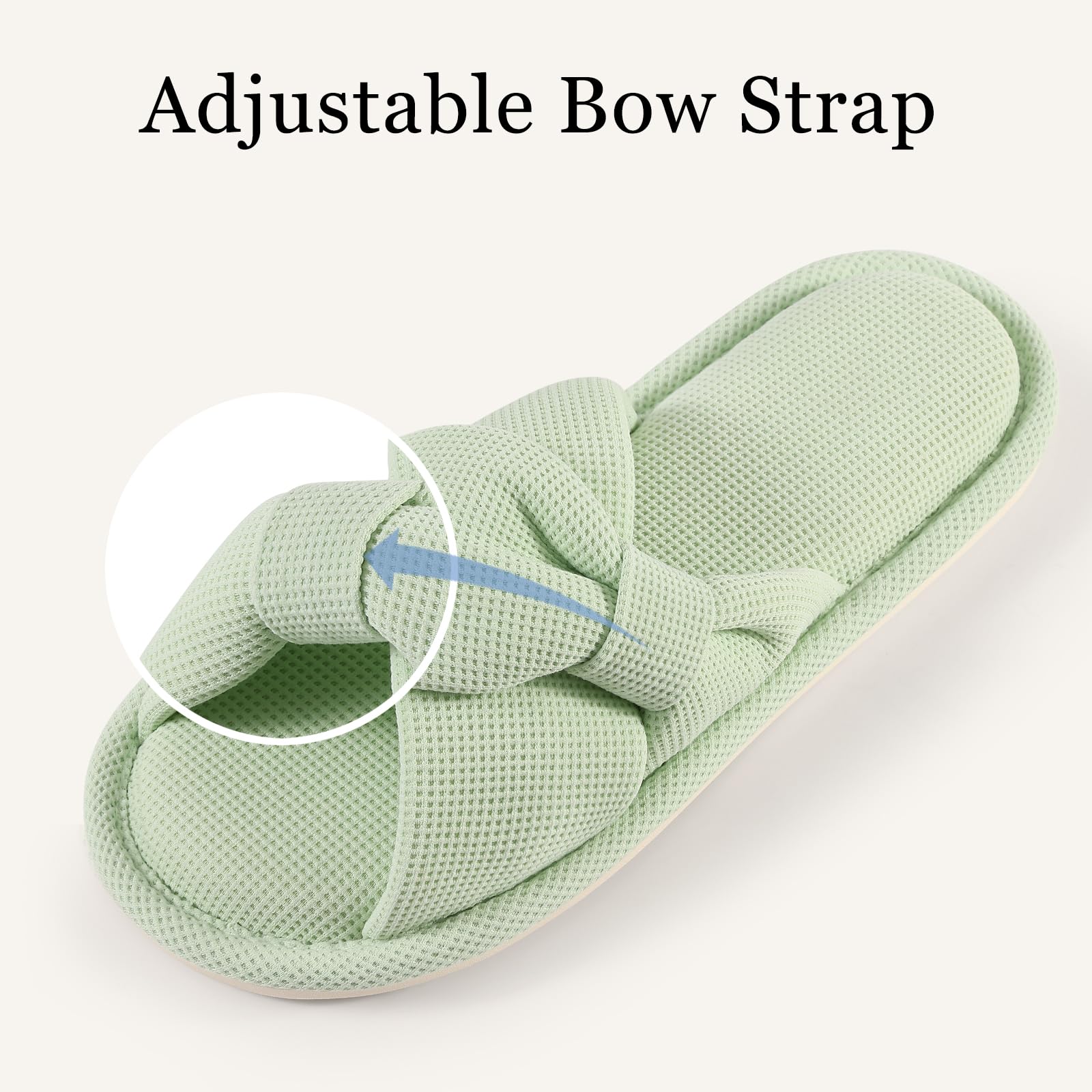 Summer House Slippers for Women Corduroy Open Toe Indoor Slippers