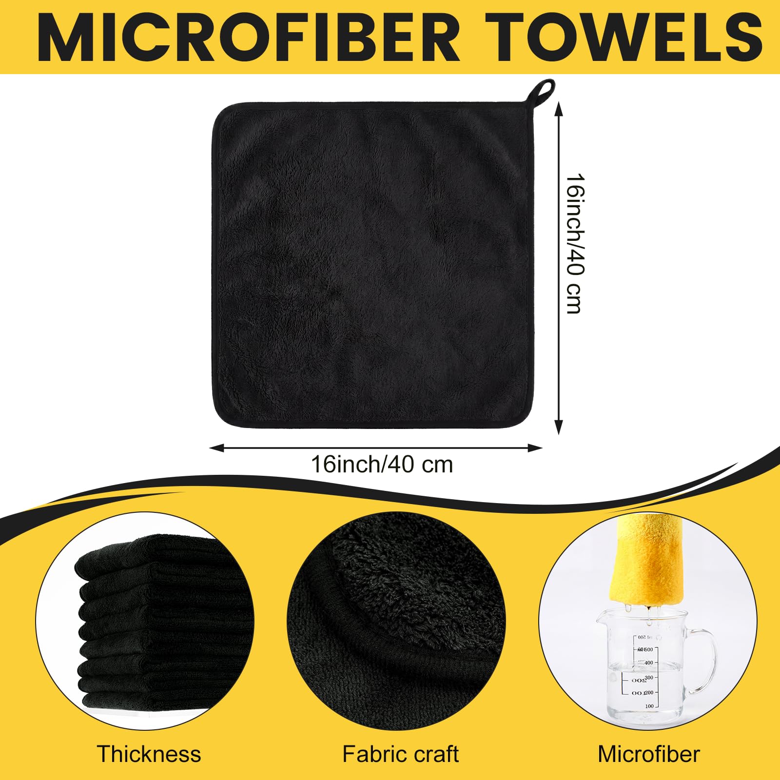 60 Pcs Microfiber Towels (60 Count)