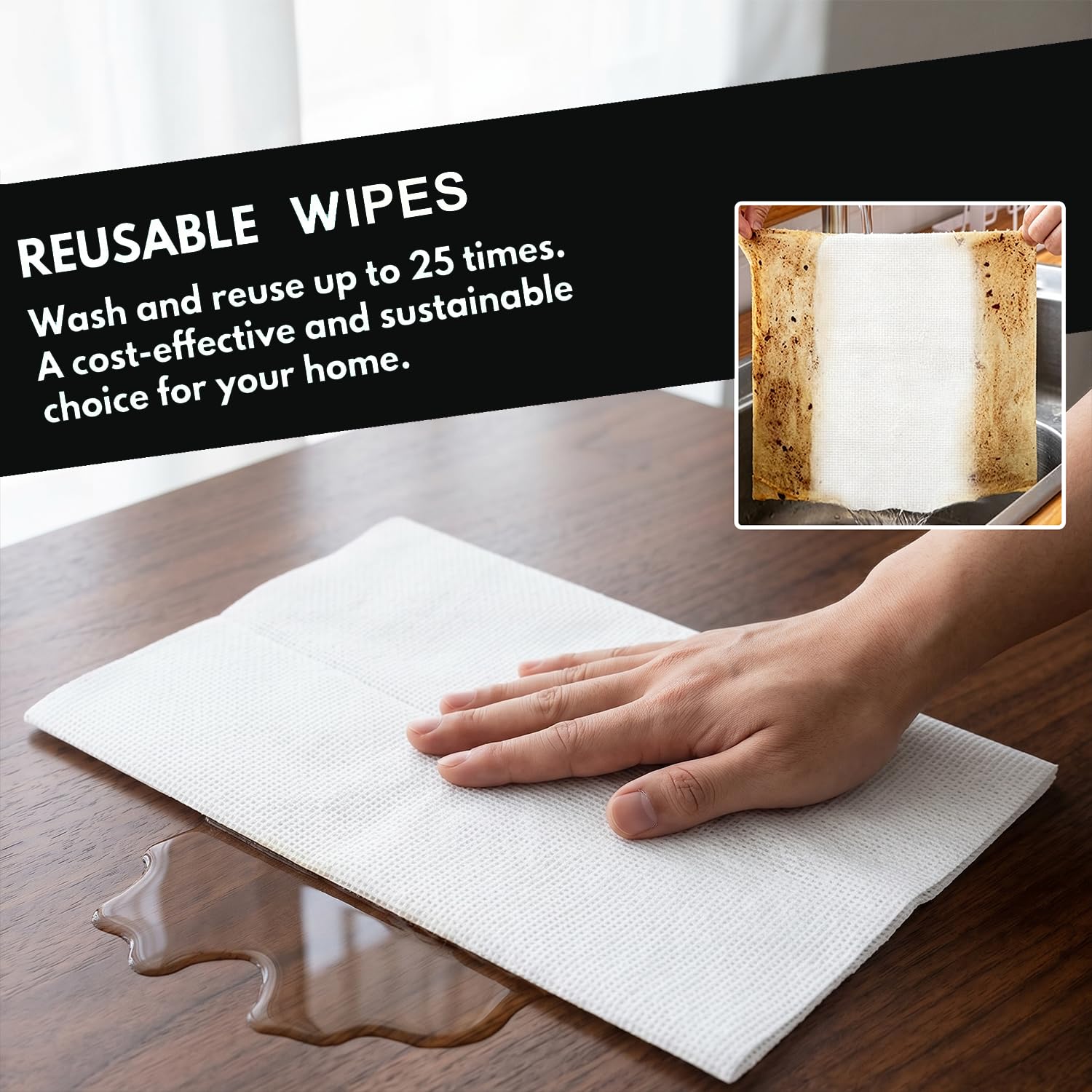 Disposable Dish Cloth and Cleaning Handi Wipes (100 Count) - ModHome Supplies