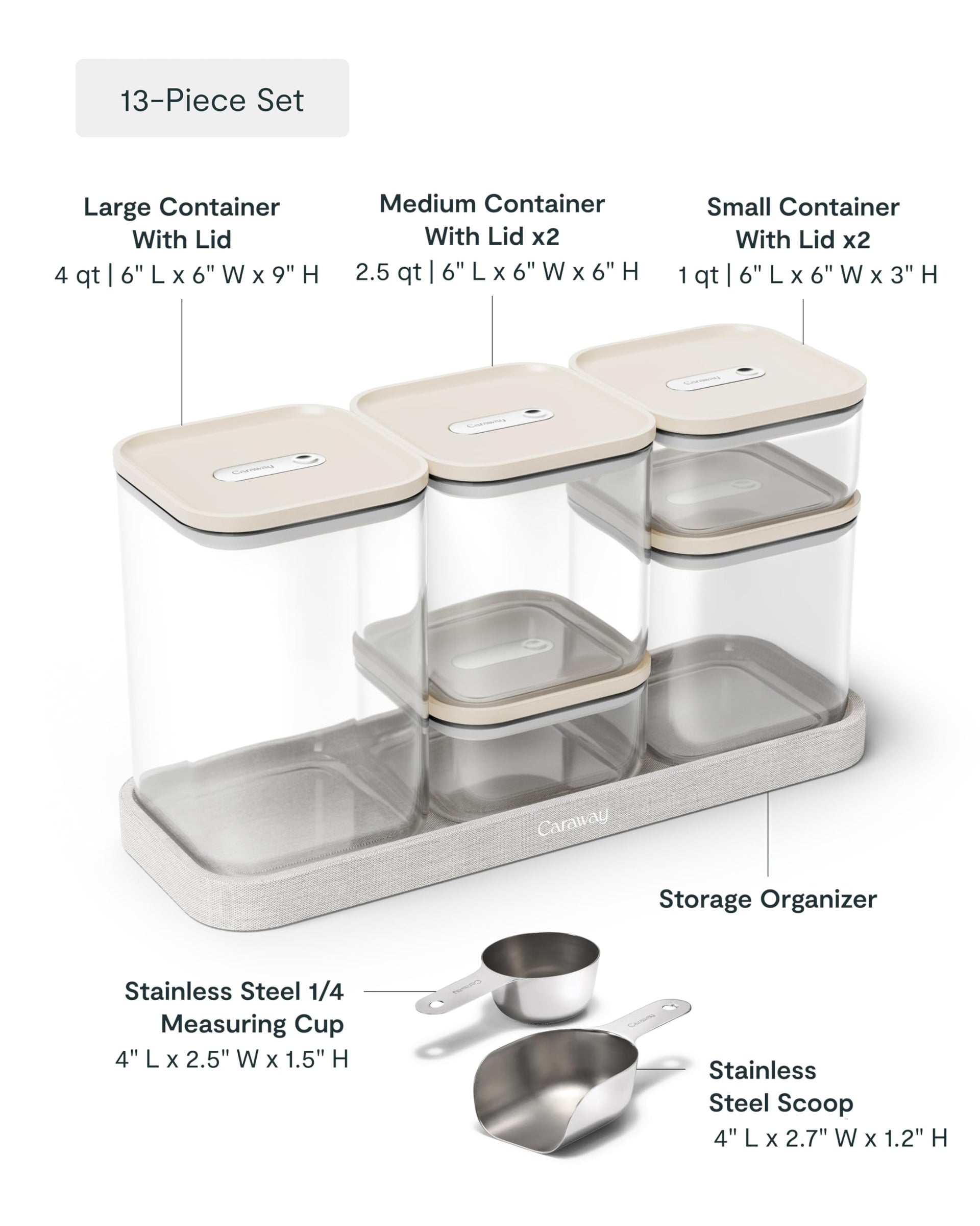 13 Piece Glass Airtight Food Storage Containers with Lids (13 Count)