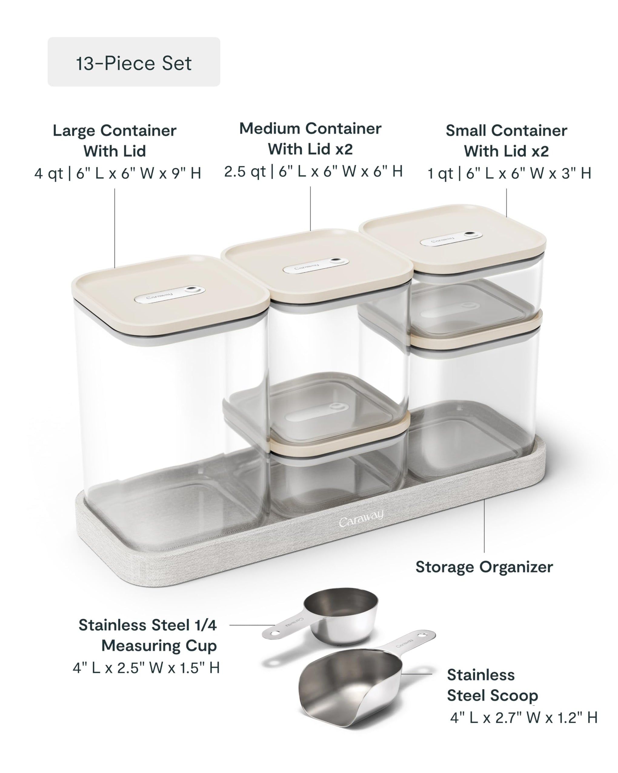 13 Piece Glass Airtight Food Storage Containers with Lids (13 Count)