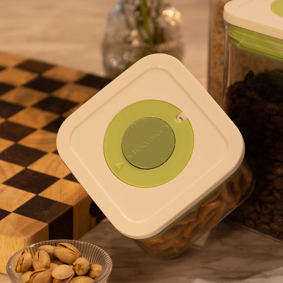Pop Airtight Food Storage Containers with Date Recording Lids (7 Count)