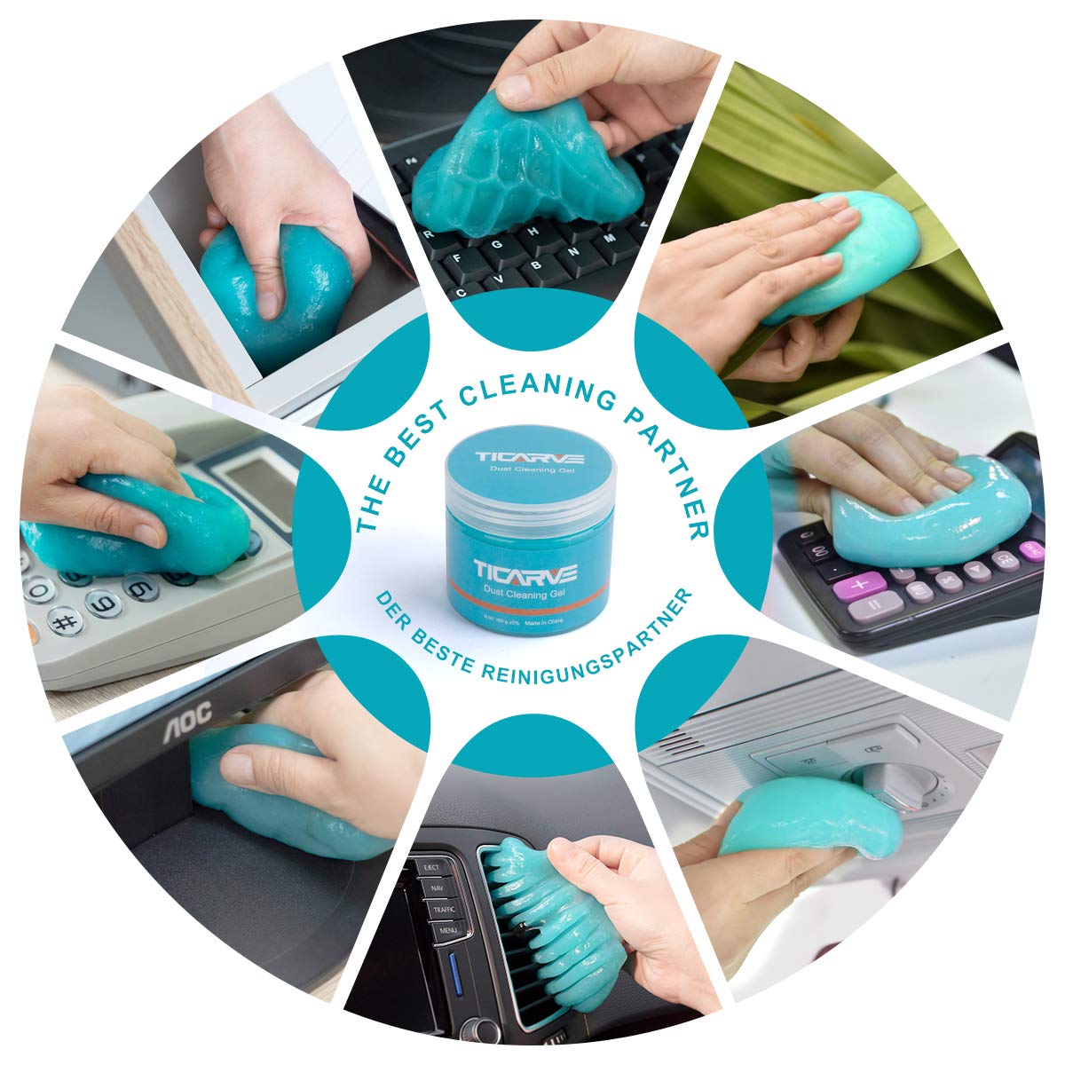 Car Cleaning Gel Car Detail Tools Car Accessories Detailing Putty (5.7 Ounce)