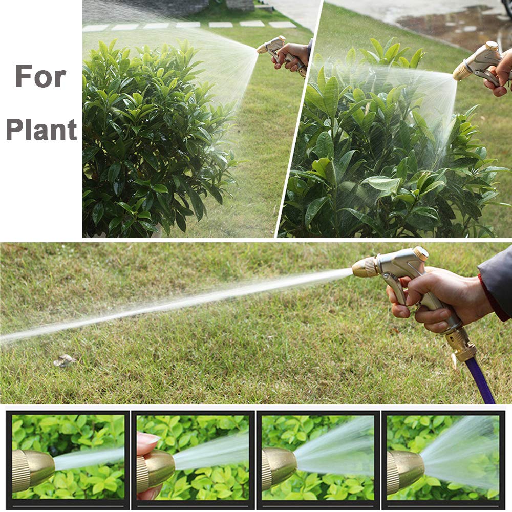Upgraded 100% Metal Garden Hose Nozzle Heavy Duty