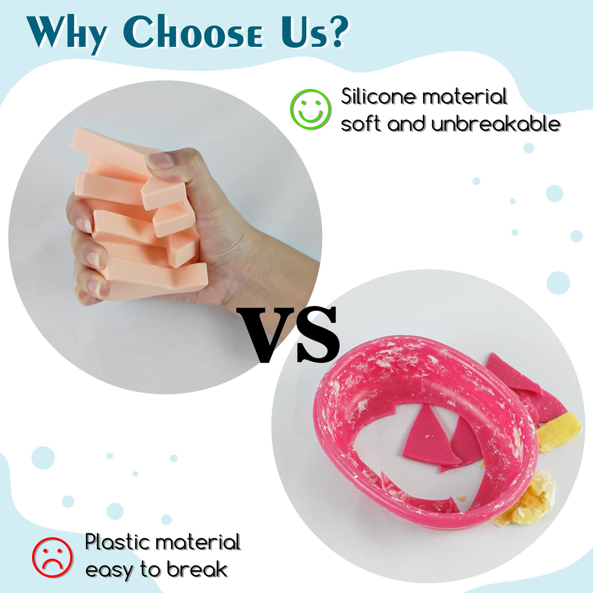 Silicone Soap Dish Self Draining for Shower & Kitchen