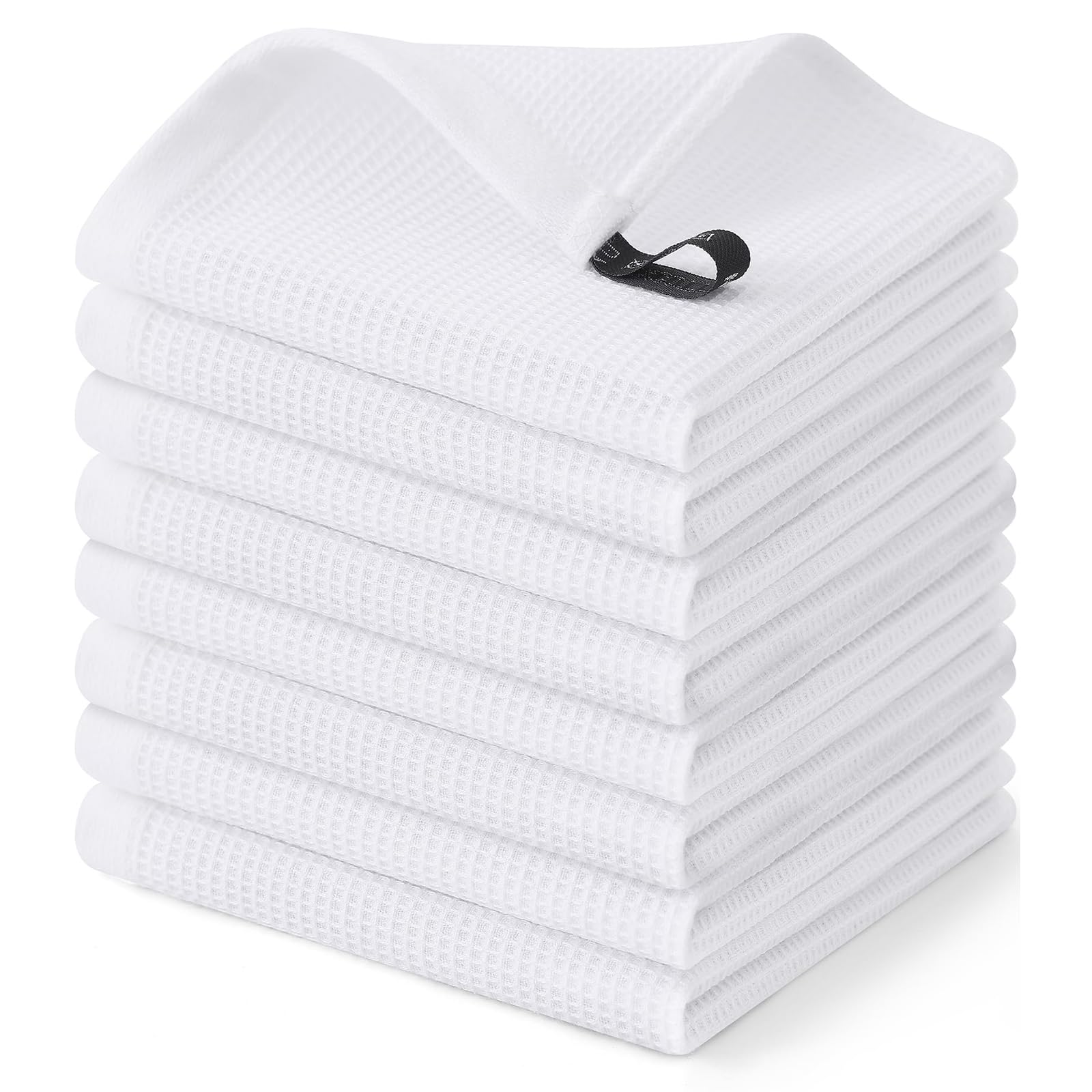 100% Cotton Waffle Weave Dish Cloths (8 Count)