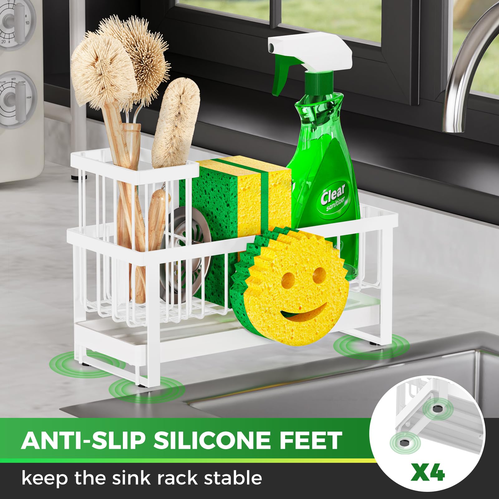 Sponge Holder for Kitchen Sink