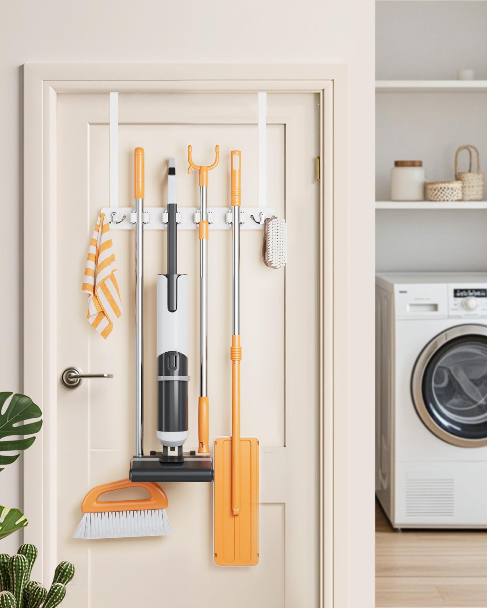 Mop and Broom Holder Wall Mount