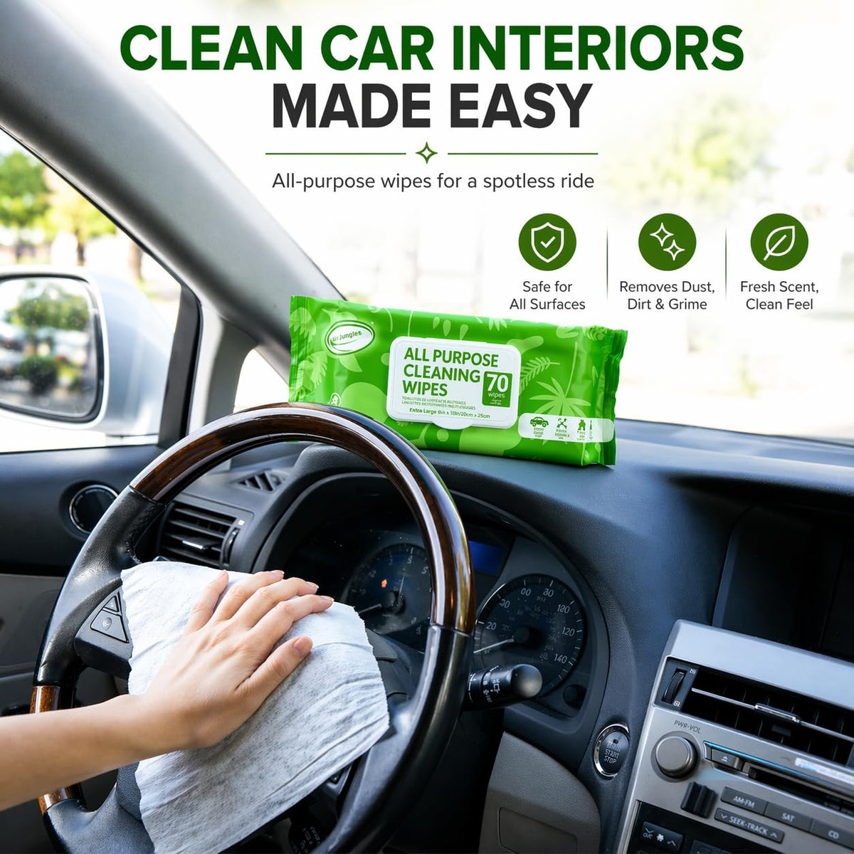 All Purpose Cleaning Wipes 70 Count
