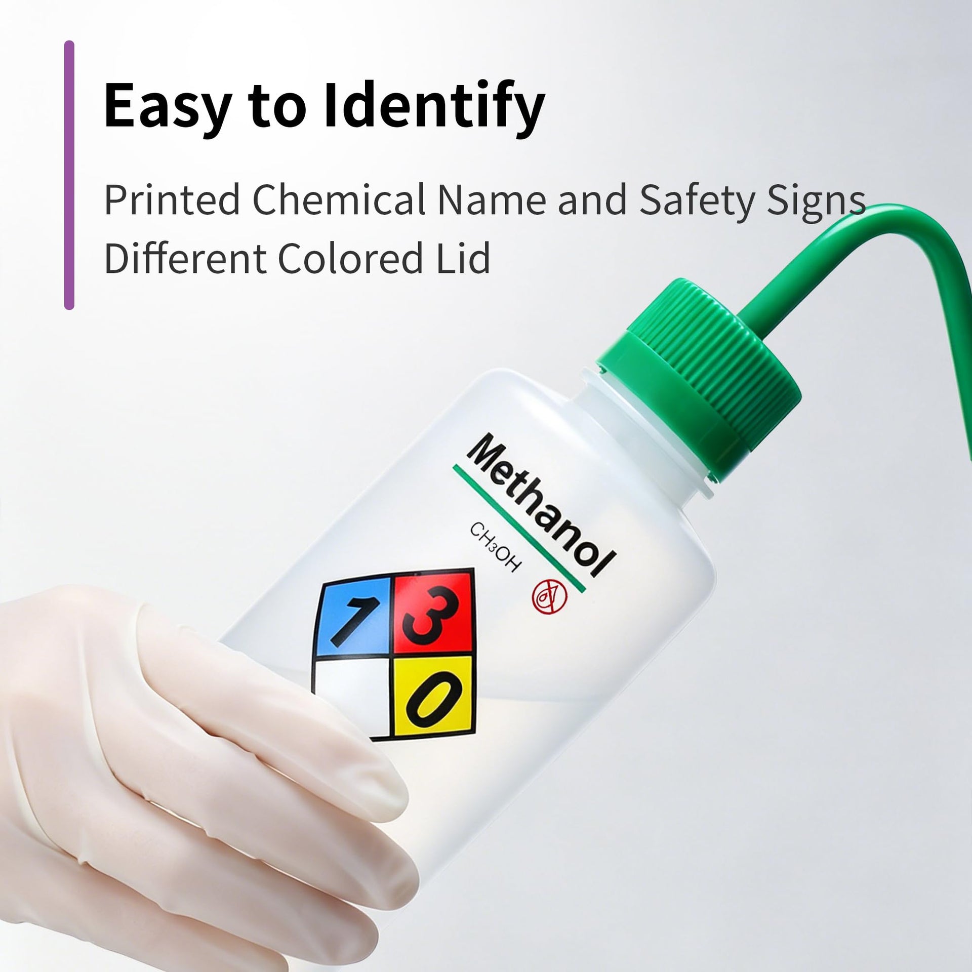 2pcs Safety Wash Bottles (2 Count)