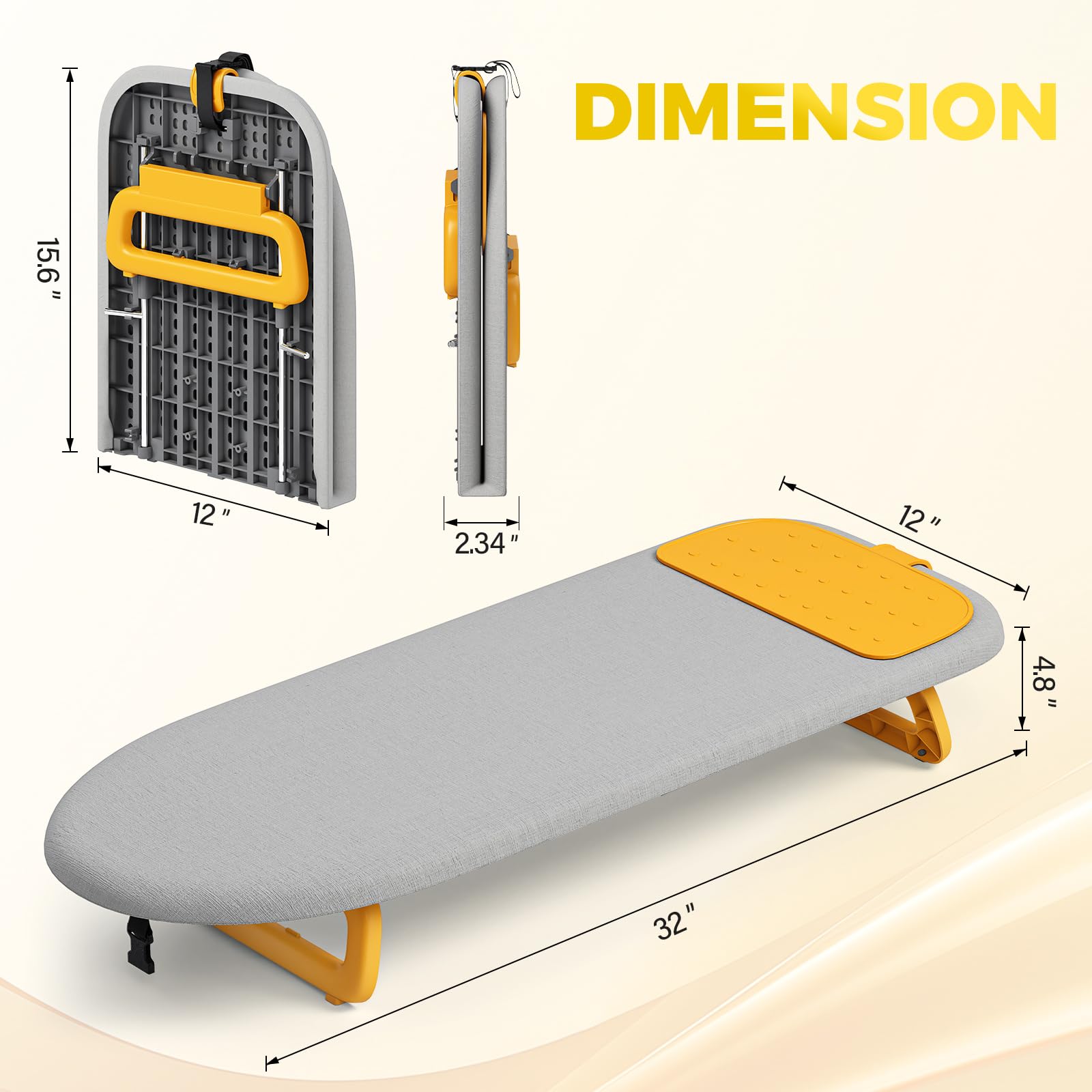 Small Ironing Board with Iron Mat