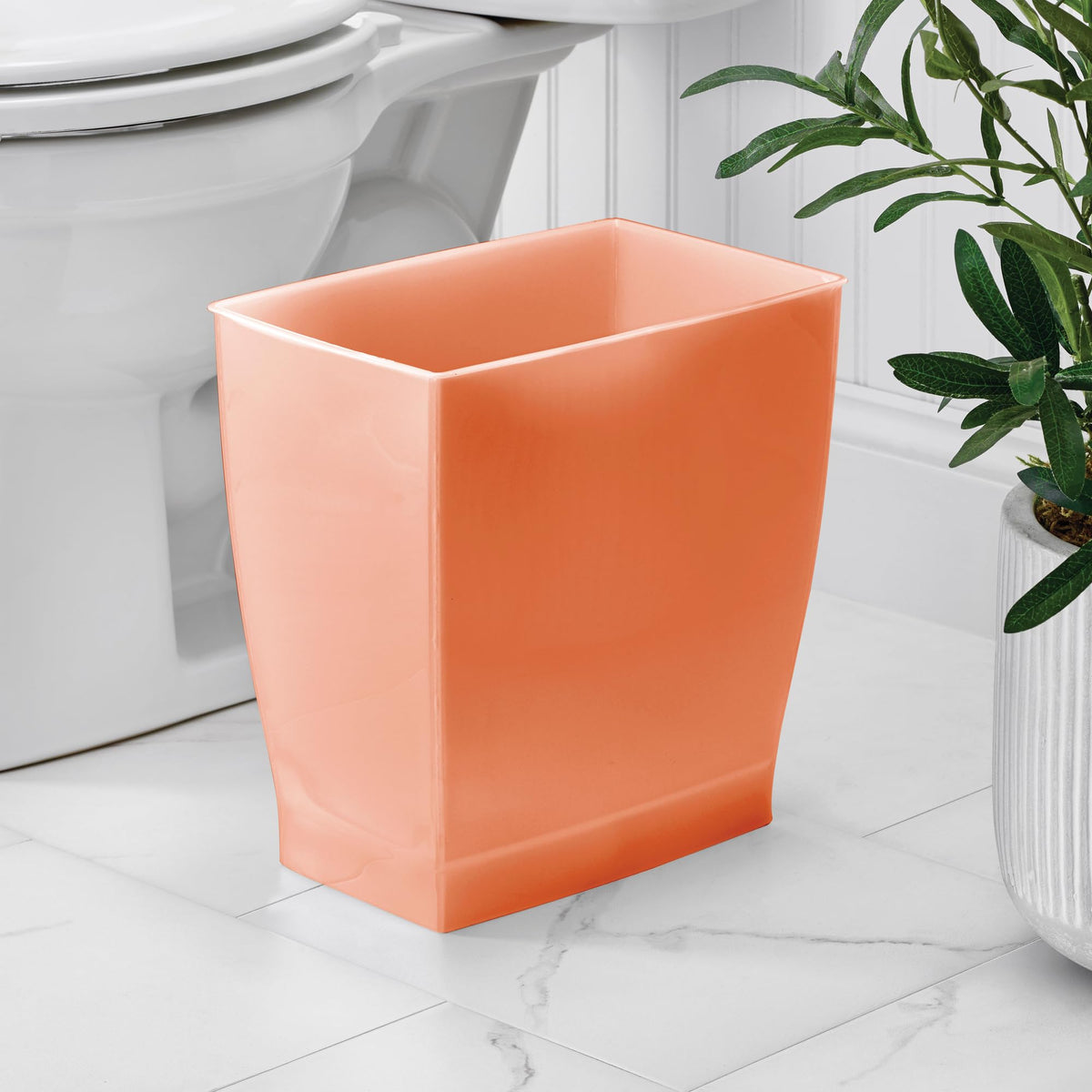 Small Plastic Bathroom Trash Can
