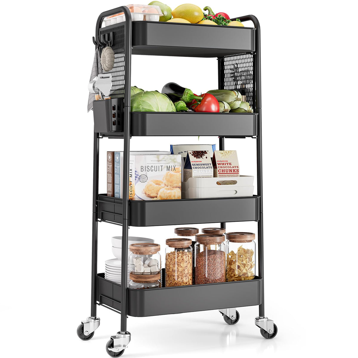 4 Tier Rolling Cart