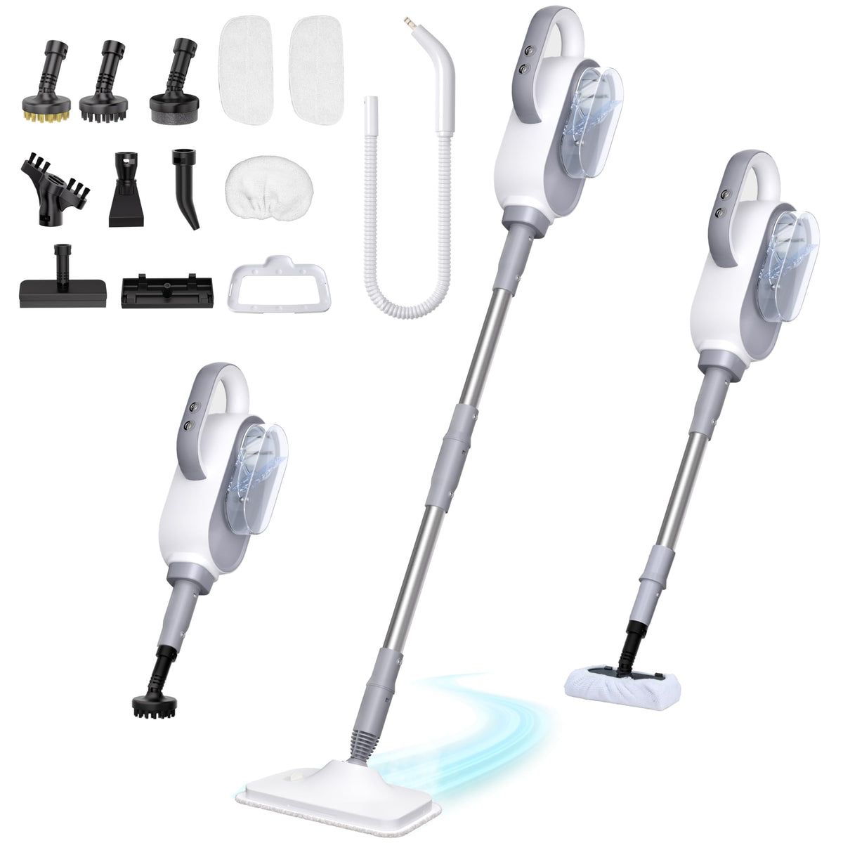 13-in-1 Steam Mop, Powerful Handheld Steam Cleaner with 13 Accessories