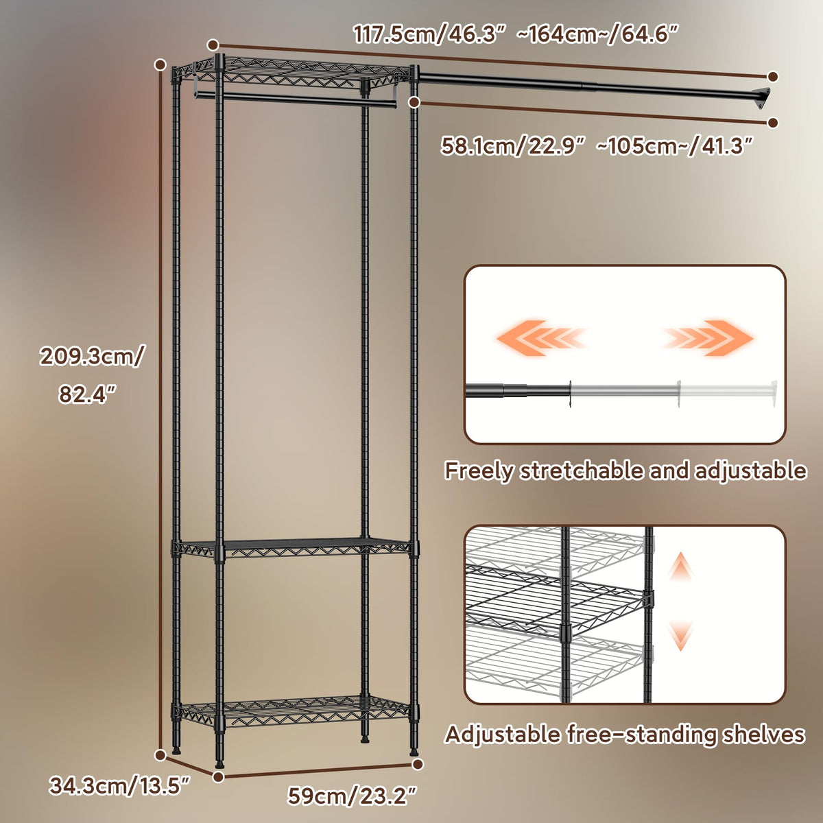 MZG Closet Organizer System