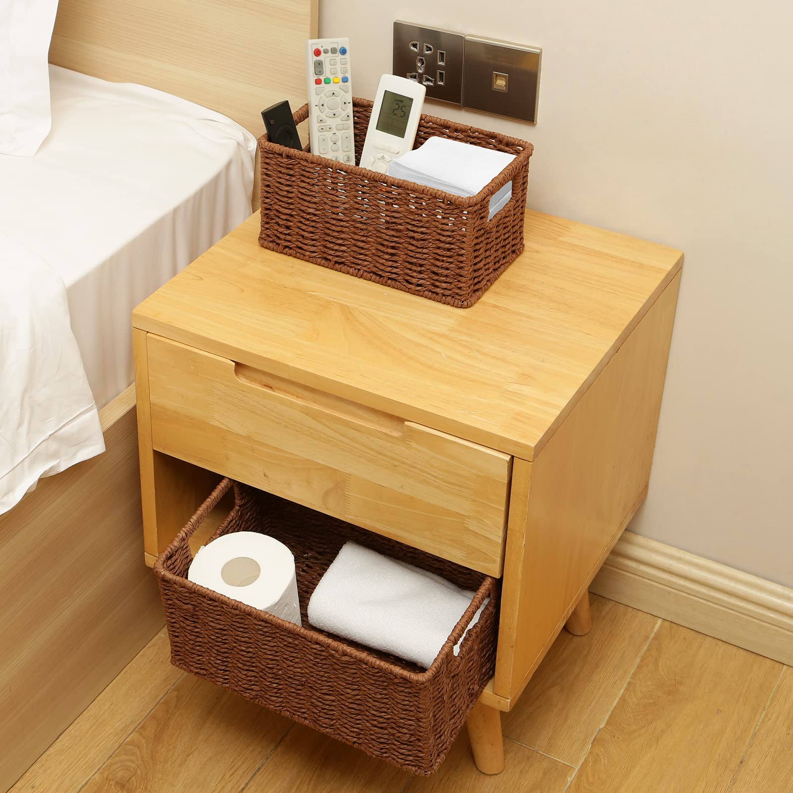 Woven Baskets for Storage (2 Count)