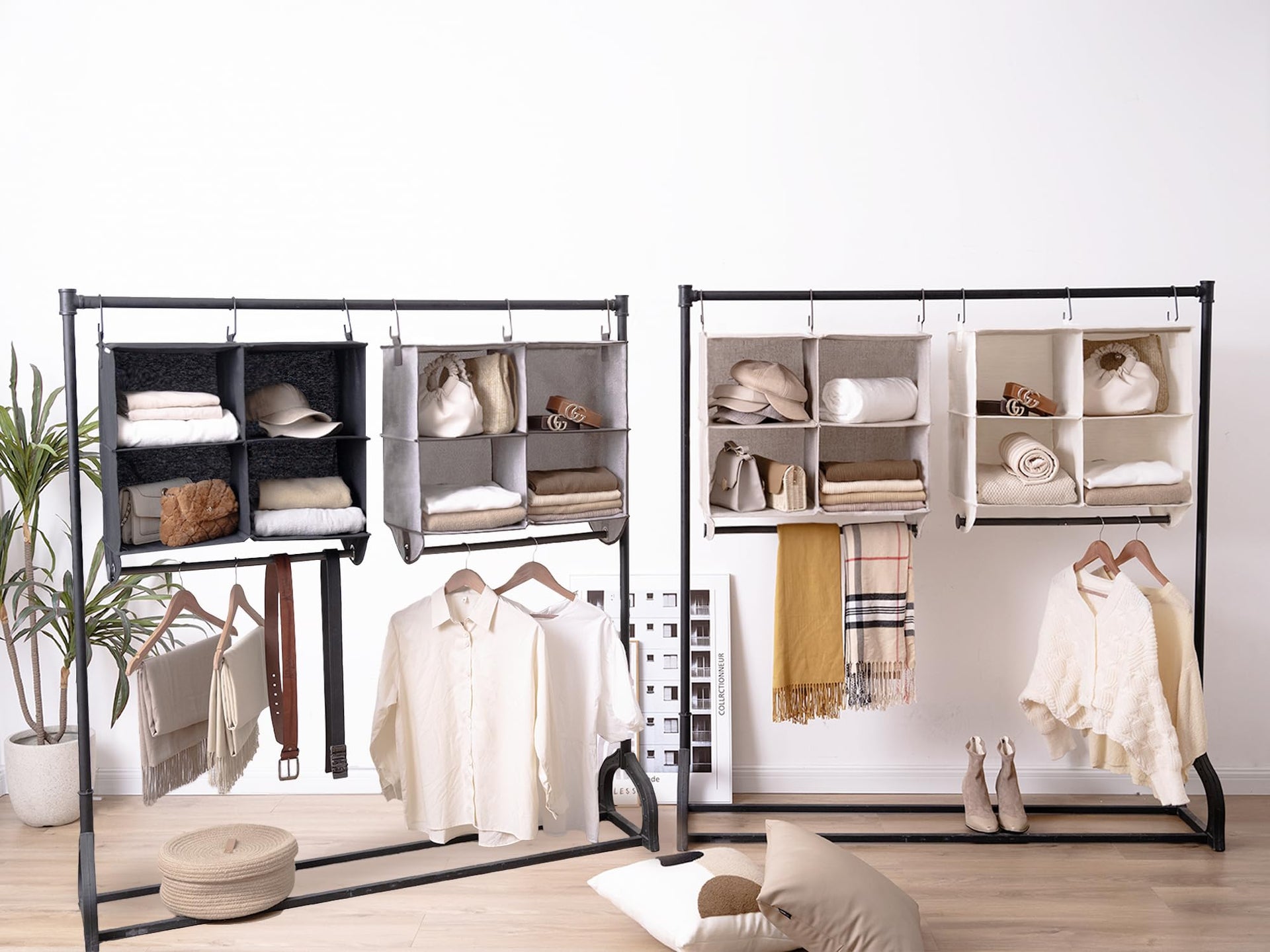 Hanging Closet Organizer with Rod