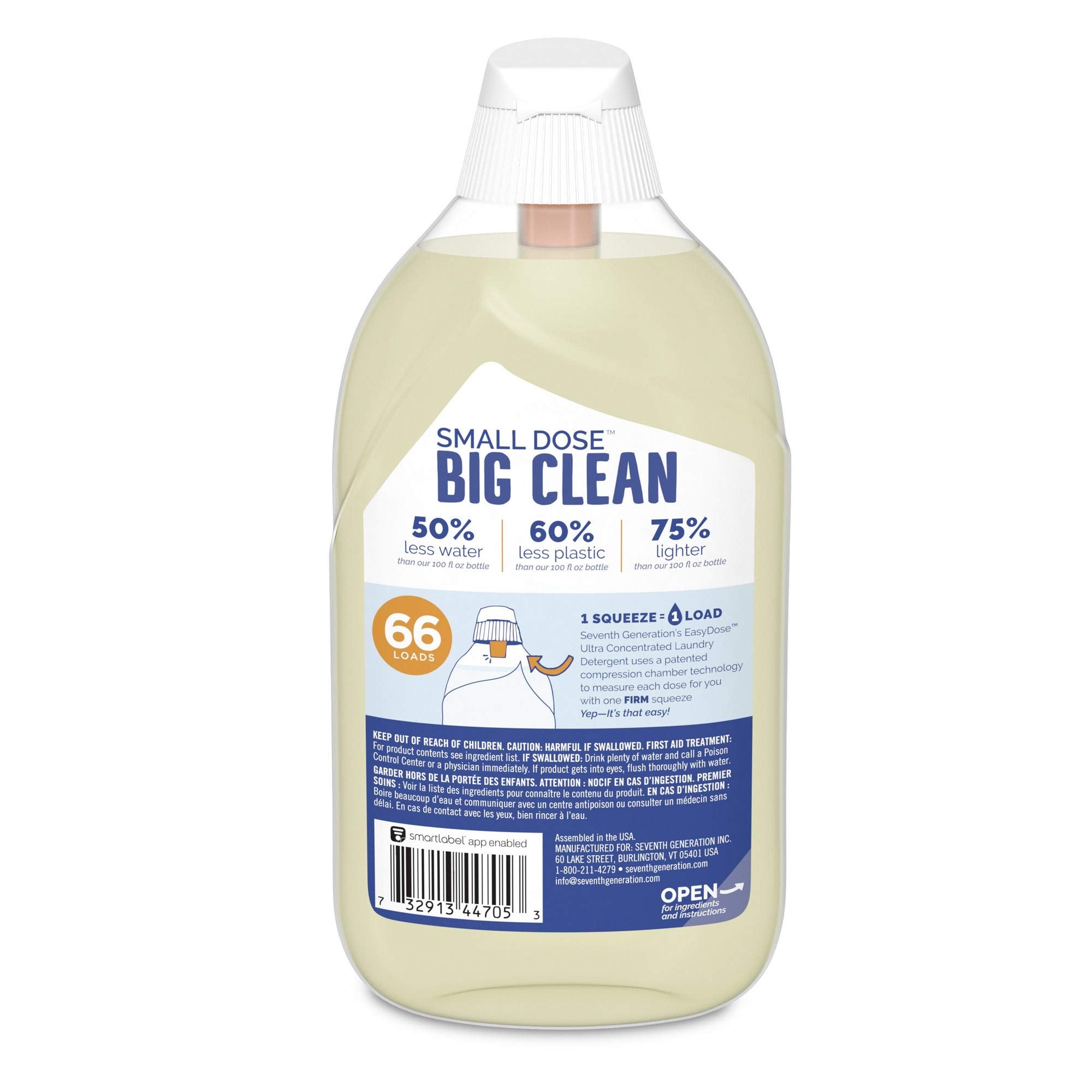 Easy Dose Laundry Concentrated Liquid Detergent (138.6 Fl Oz)