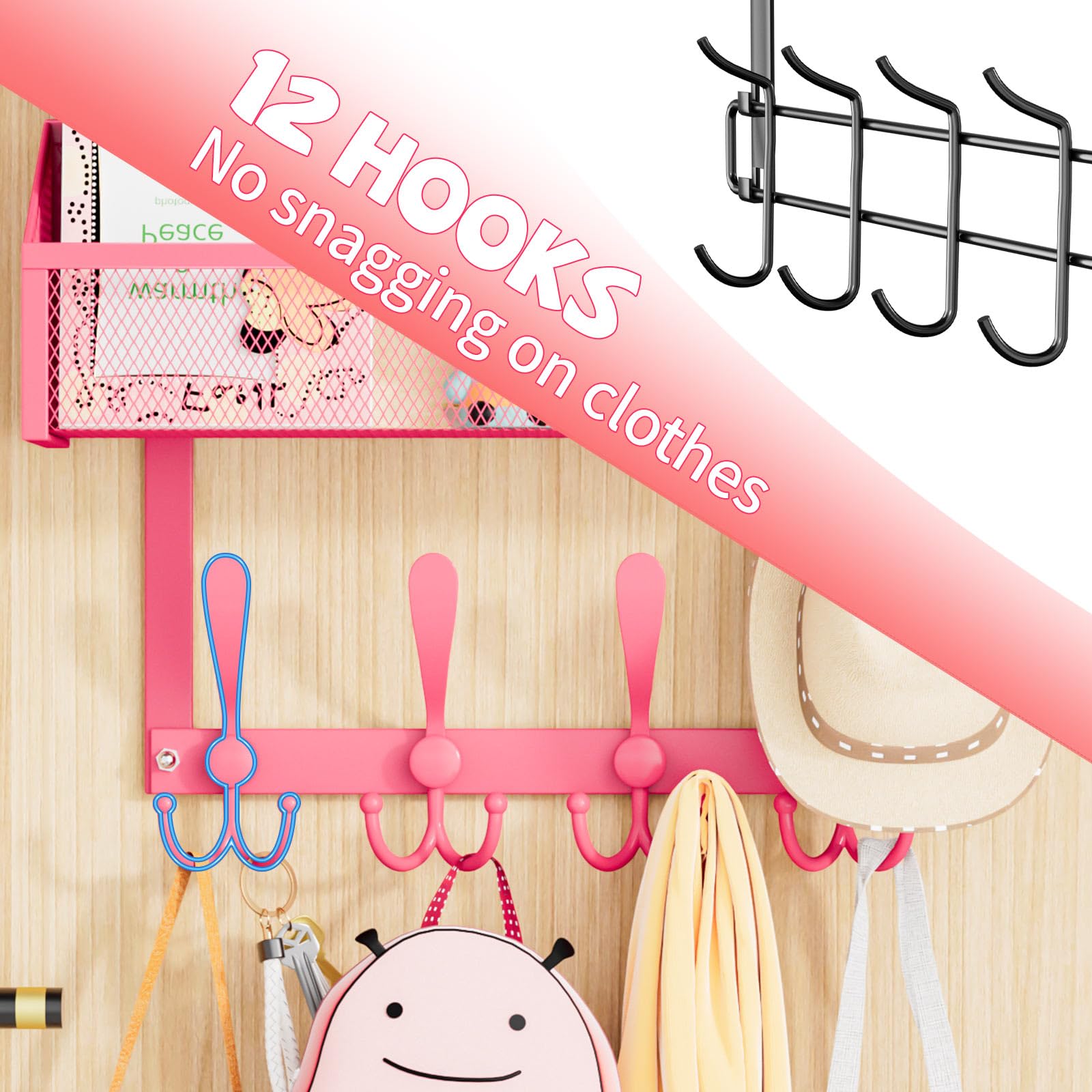 Over The Door Hooks Organizer
