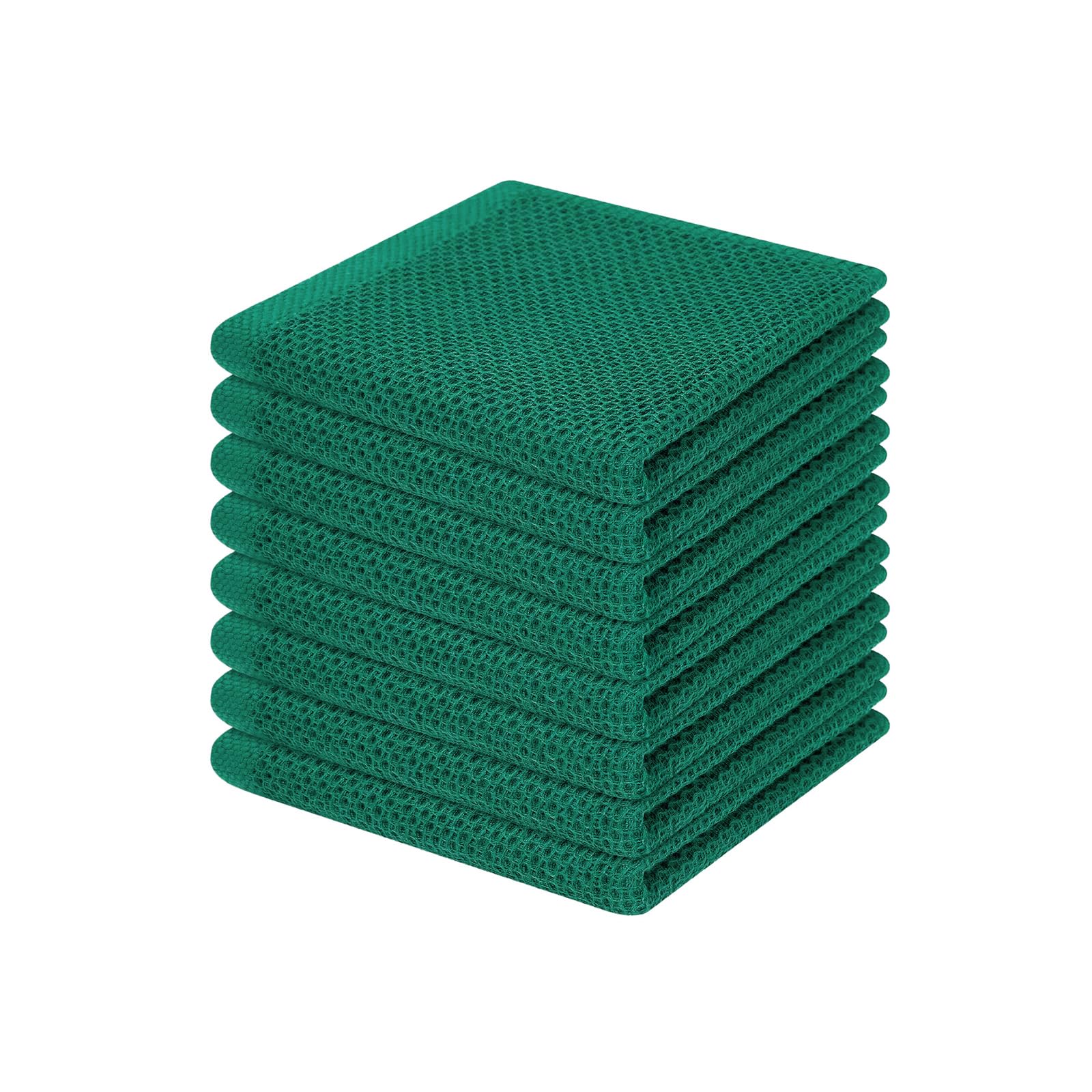 100% Cotton Waffle Weave Kitchen Dish Cloths 8 (8 Count)