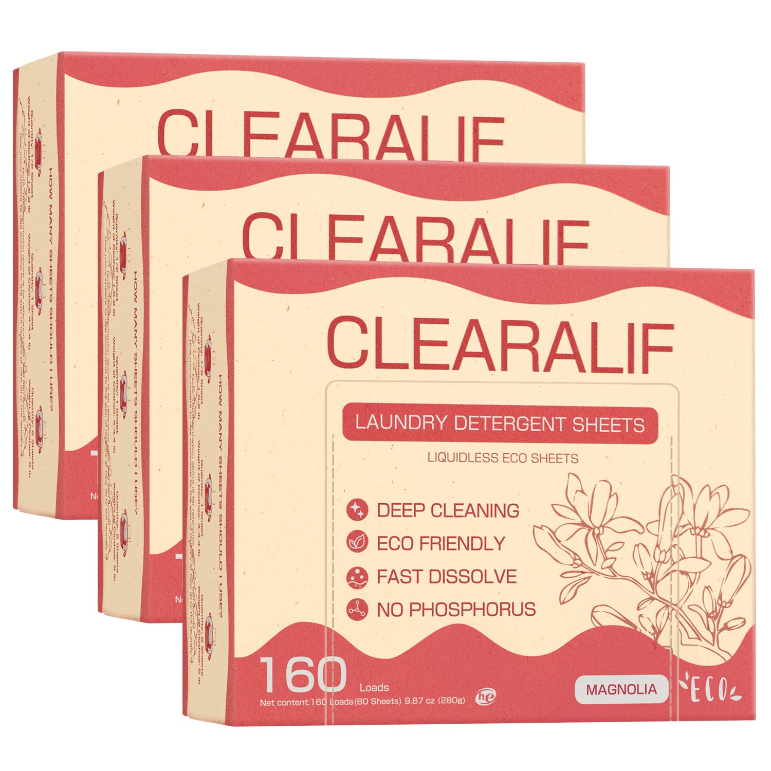 Laundry Detergent Sheets Up to 160 Loads (480 Count)
