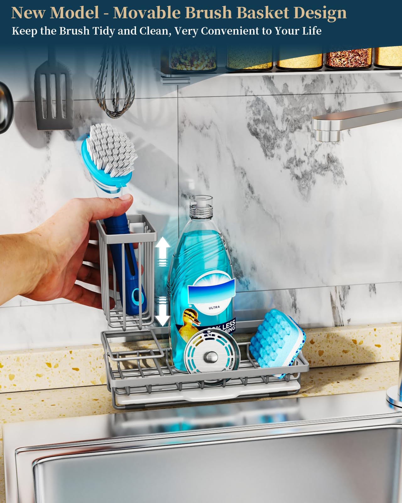 Sponge Holder for Kitchen Sink