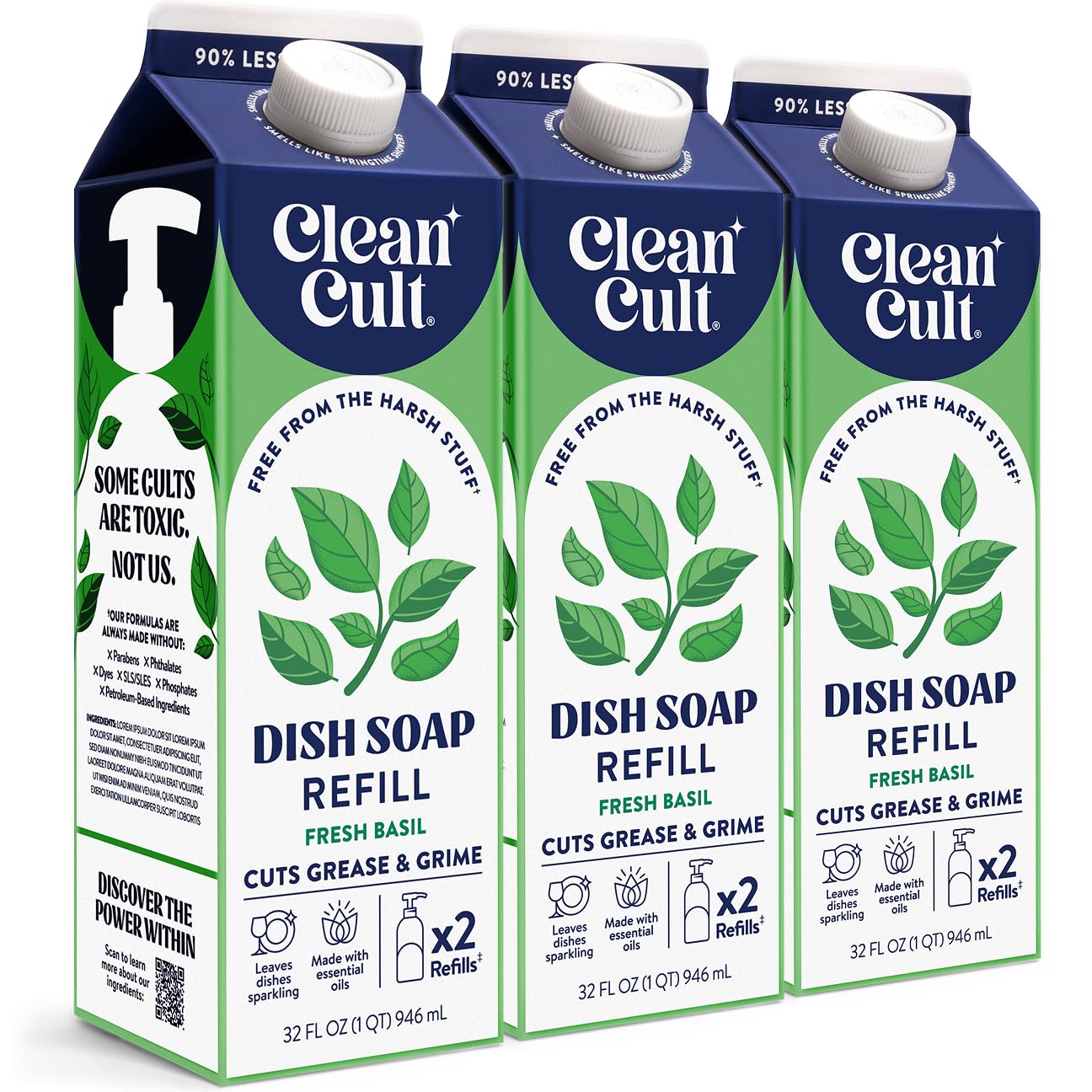 Dish Soap Liquid Refills (96 Fl Oz)