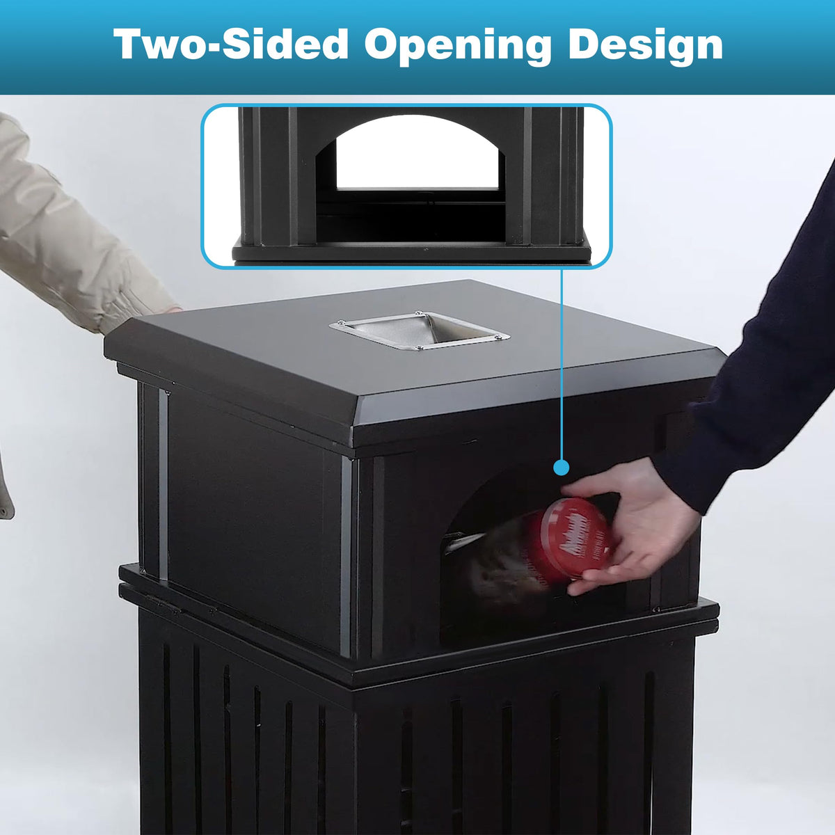 Commercial Trash Can with Lid