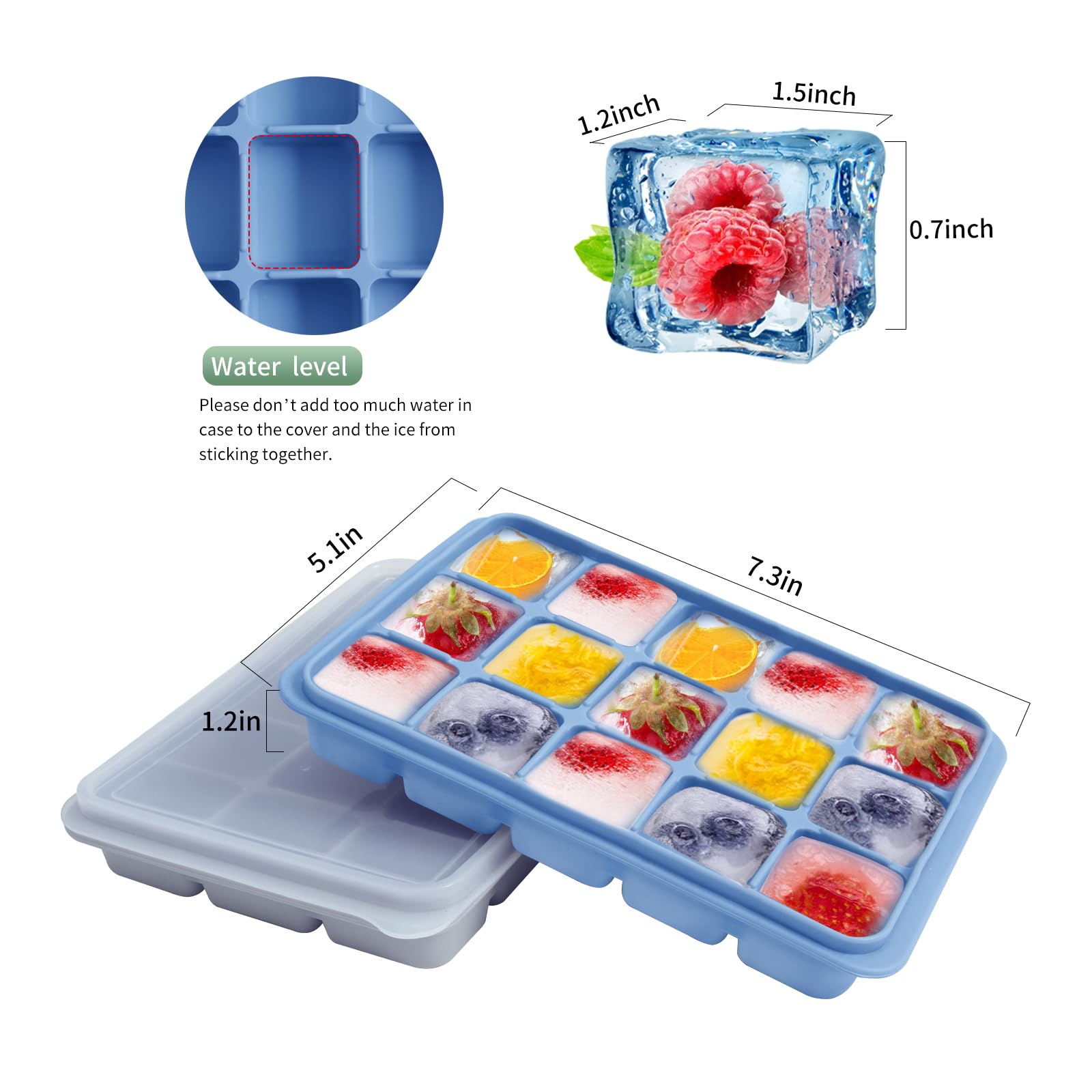 Ice Cube Trays Set of 2 (2 Count)