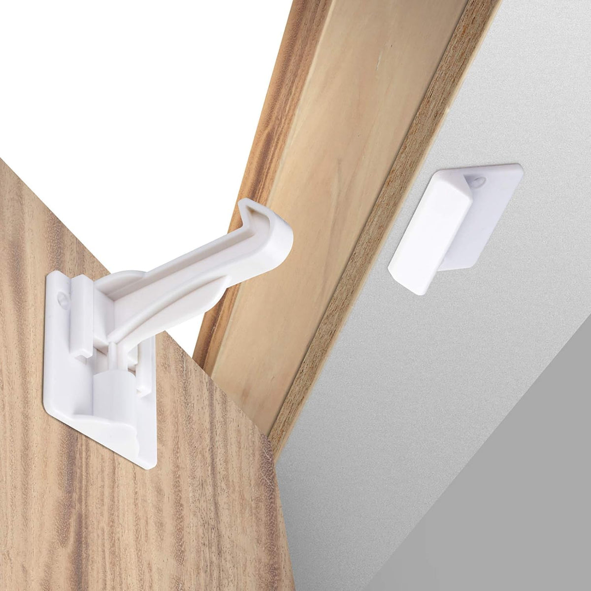 Upgraded Invisible Baby Proofing Cabinet Latch Locks (10 Count)