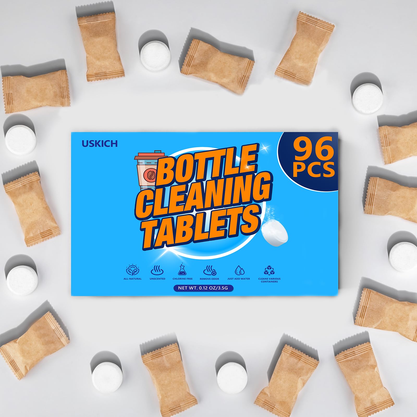 96Pack Water Bottle Cleaning Tablets (96 Count)