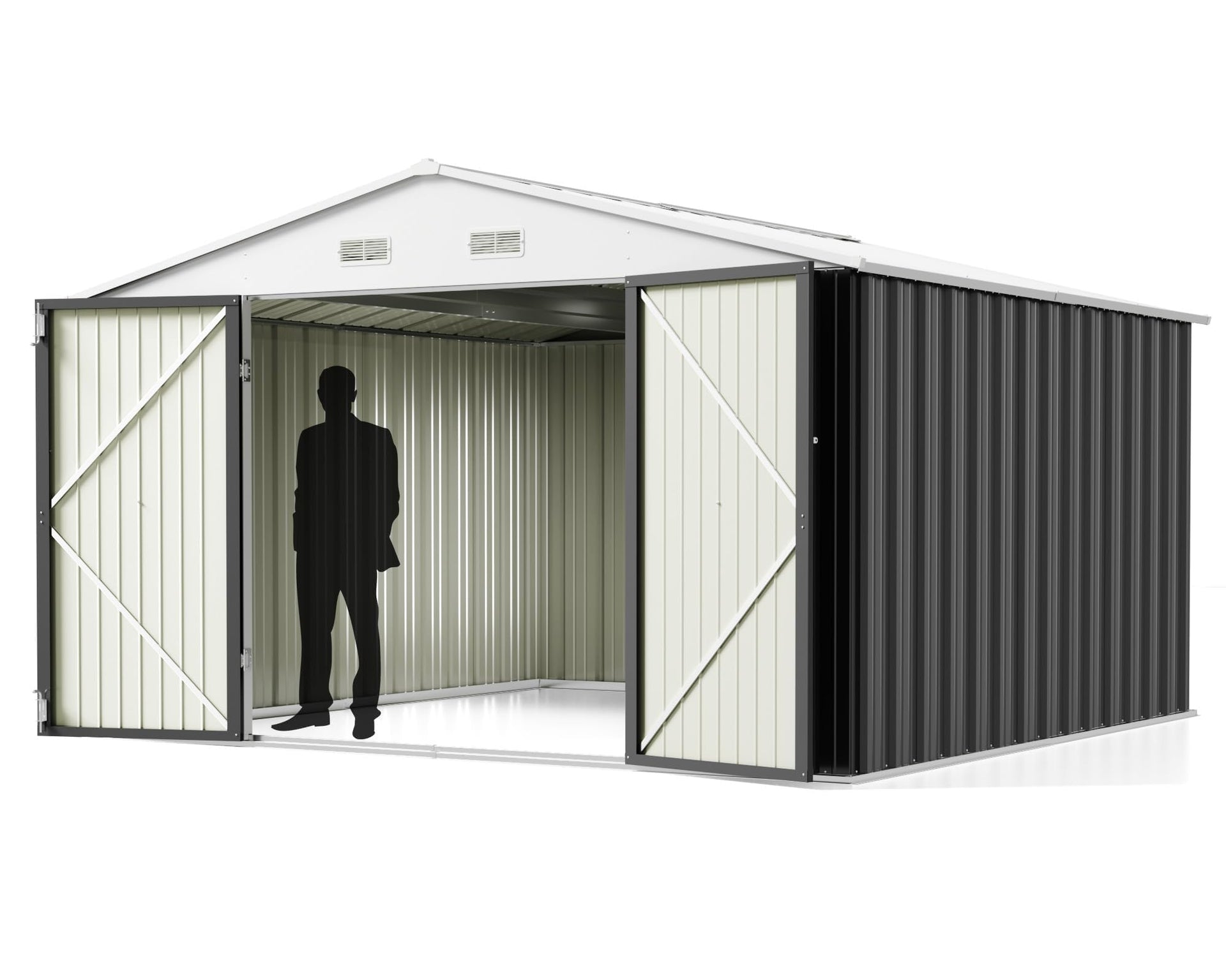 10x10FT Outdoor Storage Shed Utility Tool Shed