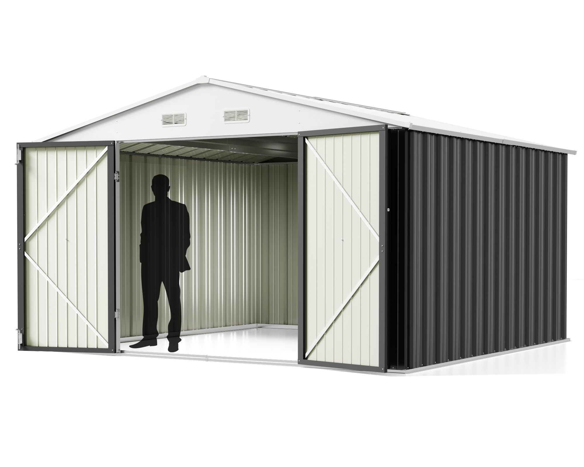 10x10FT Outdoor Storage Shed Utility Tool Shed