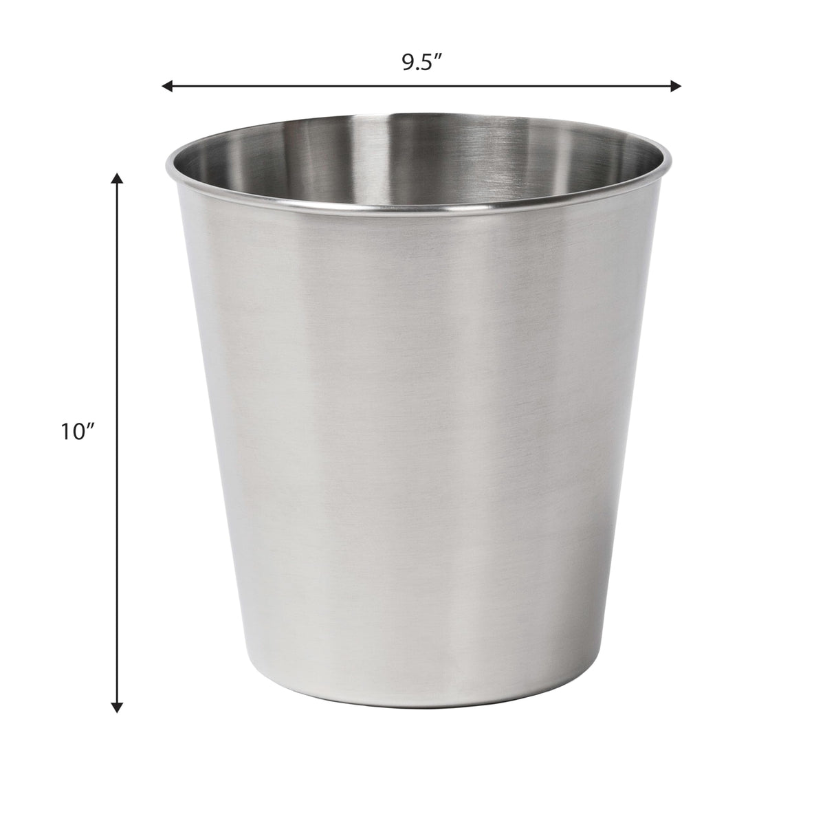 Nolan 2 Gal Smooth Steel Wastebasket