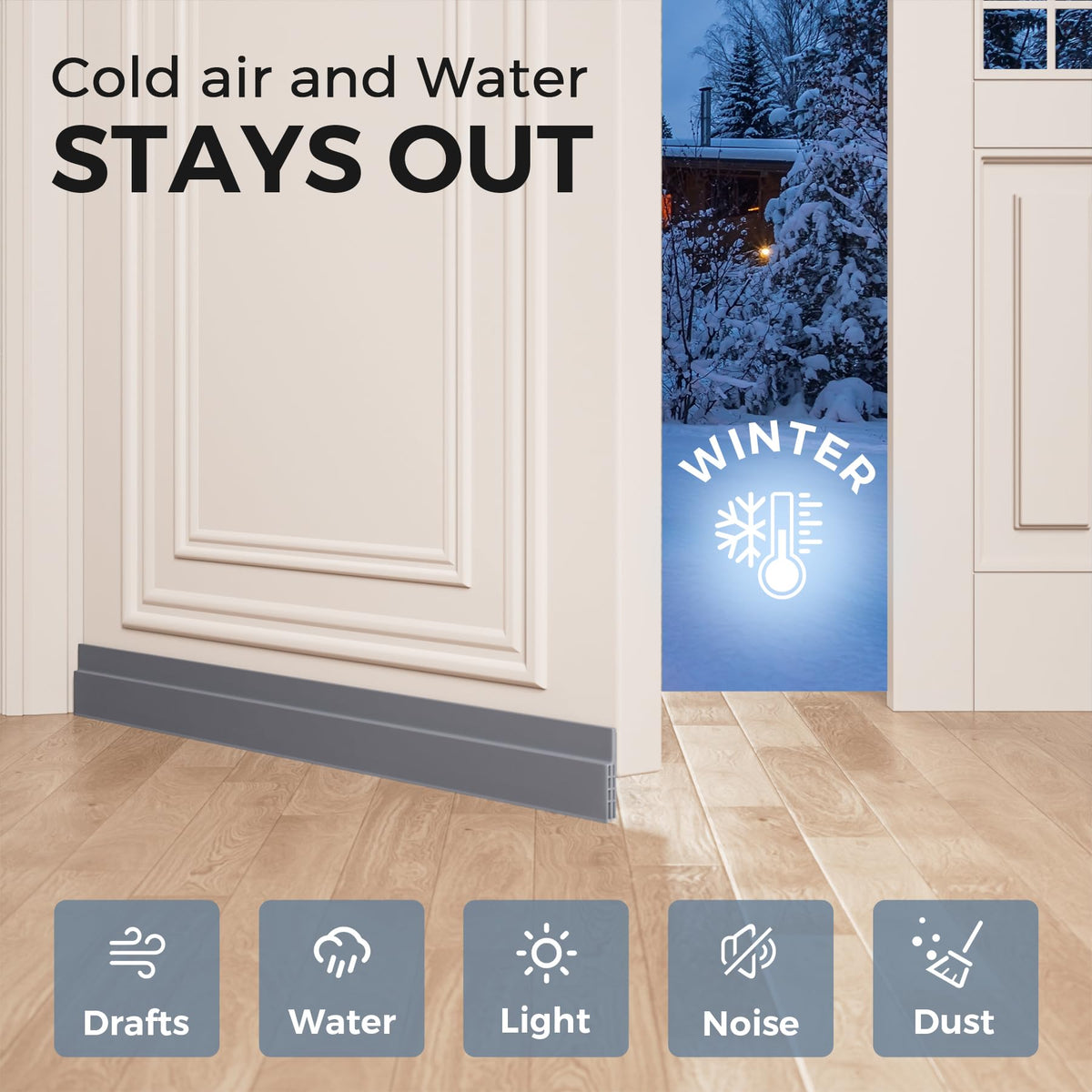 2 Pack Door Draft Stopper (2 Count)