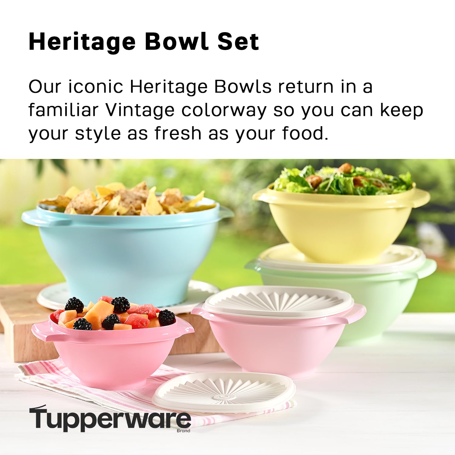 Heritage 10 Piece Vintage Food Storage Set (10 Count)
