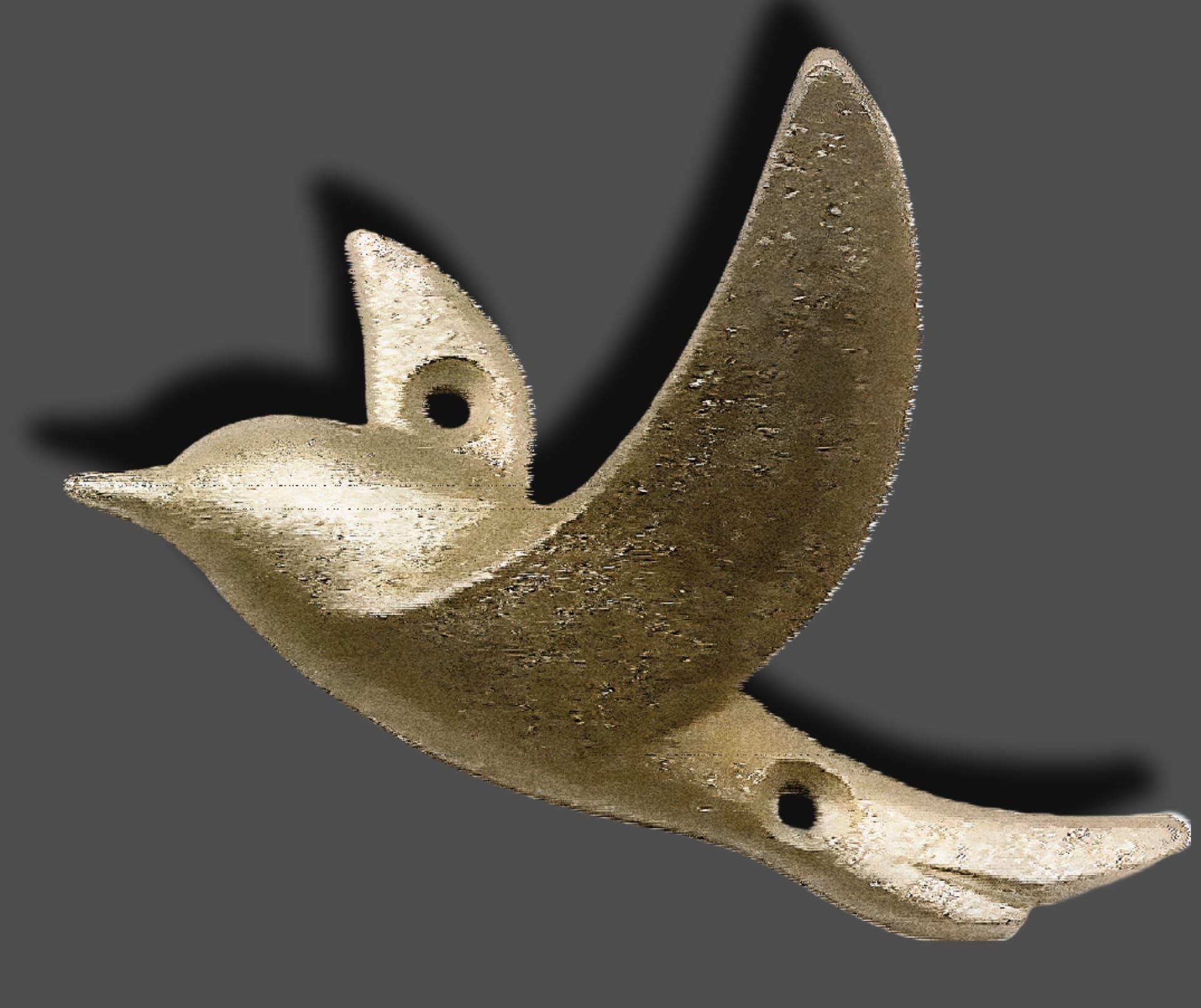 Flying Bird Iron Cast Decorative Bird Wall Mounted Coat Hooks (3 Count)