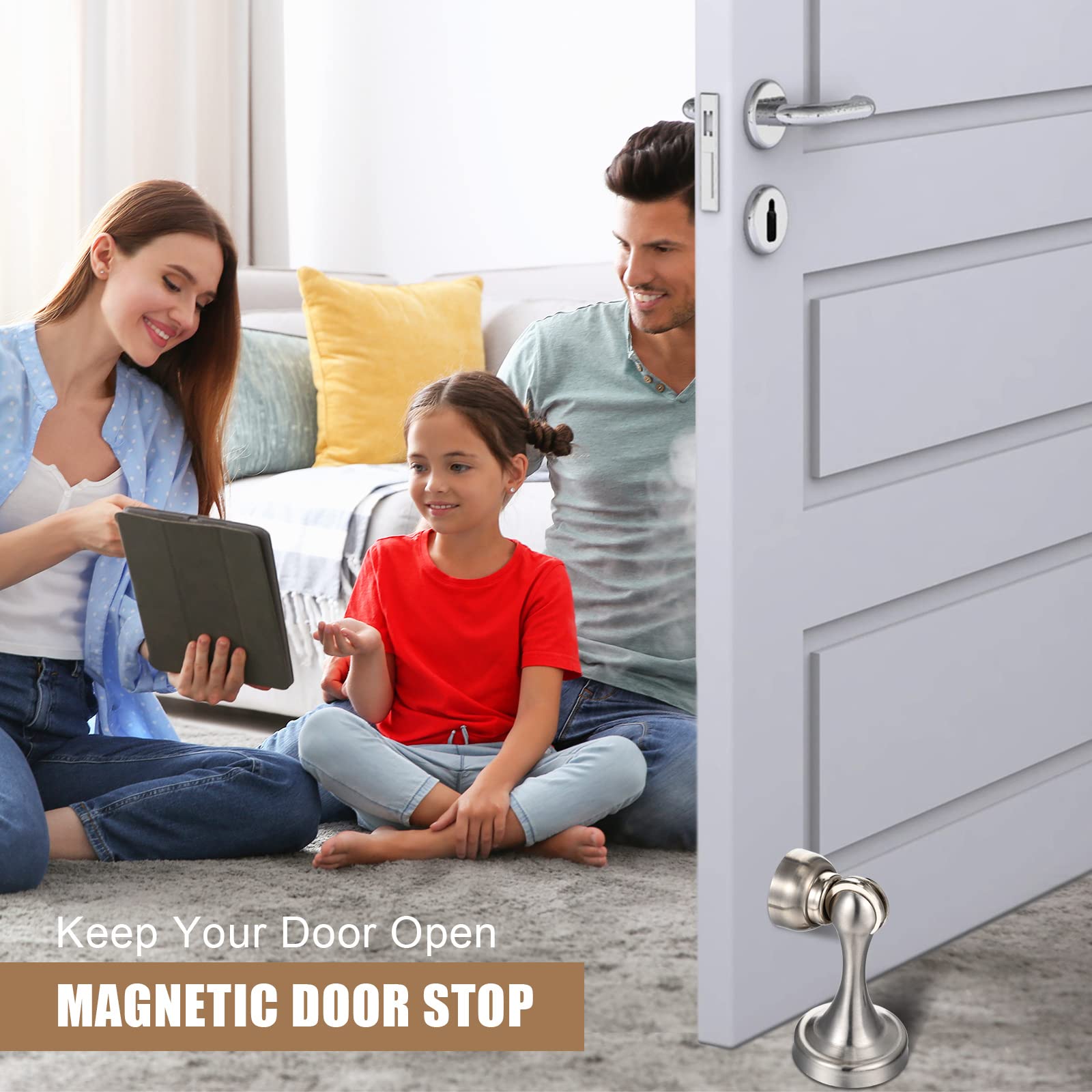 8 Pcs Magnetic Door Stopper