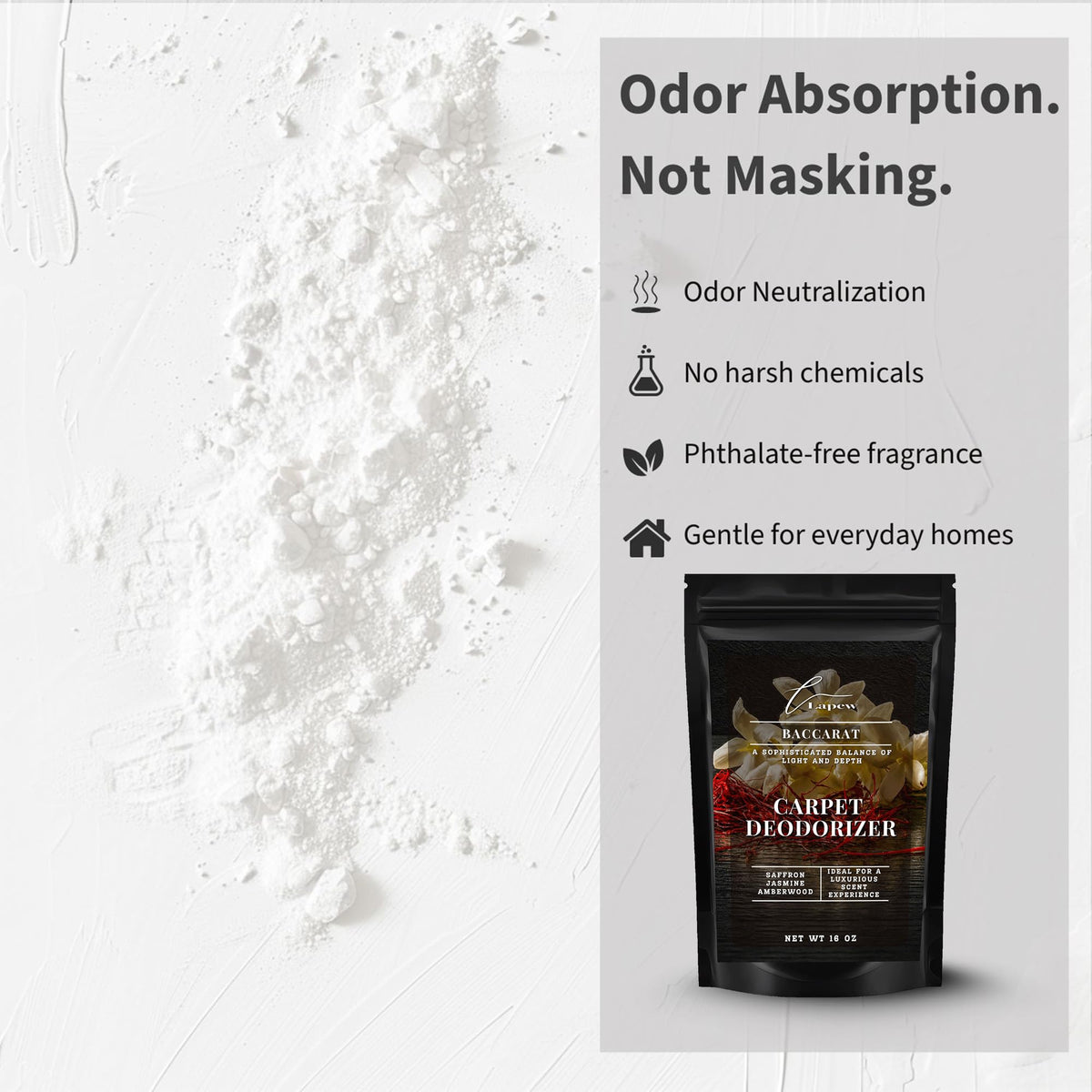Baccarat Carpet Deodorizer Powder (16 Ounce)