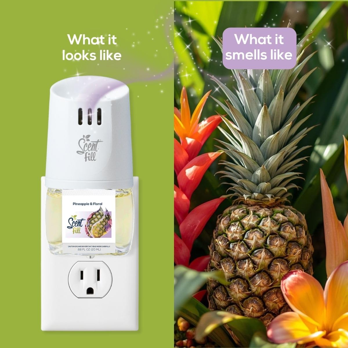 Pineapple & Floral Plug in Air Freshener (2.72 Fl Oz)