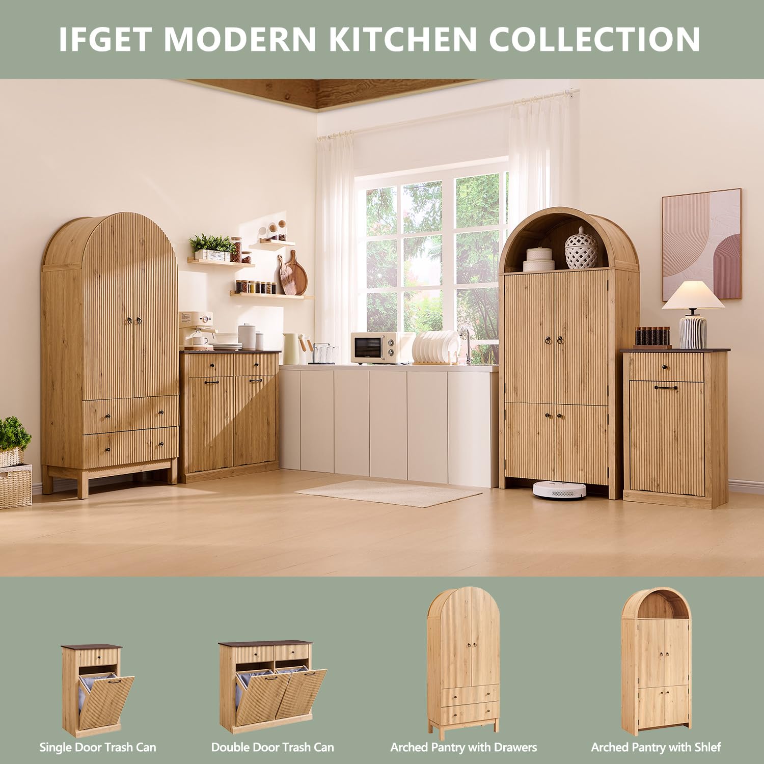 Tilt Out Trash Can Cabinet